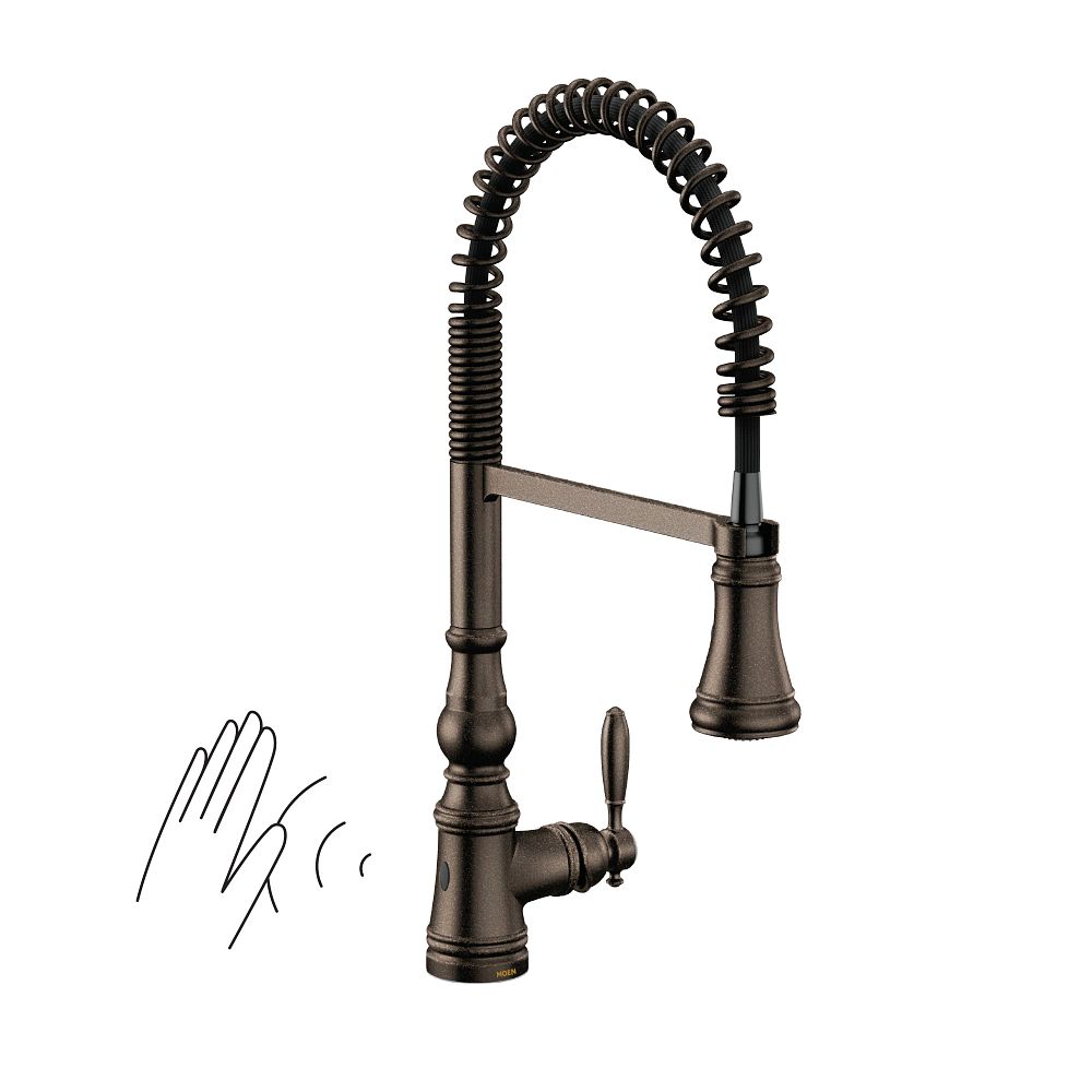 Weymouth MotionSense Wave One-Handle Pre-Rinse Spring Touchless Kitchen Faucet