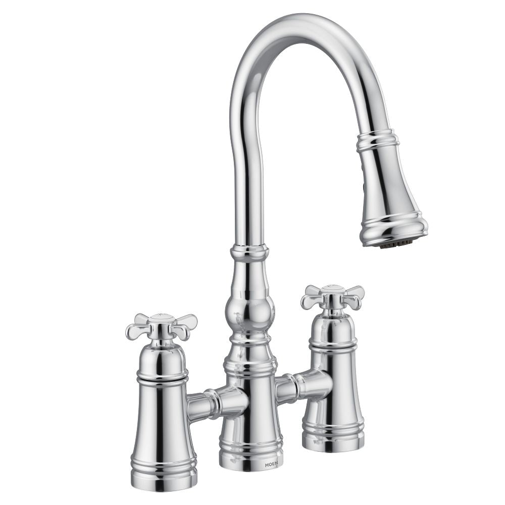 Weymouth Two-Handle High Arc Pulldown Kitchen Faucet