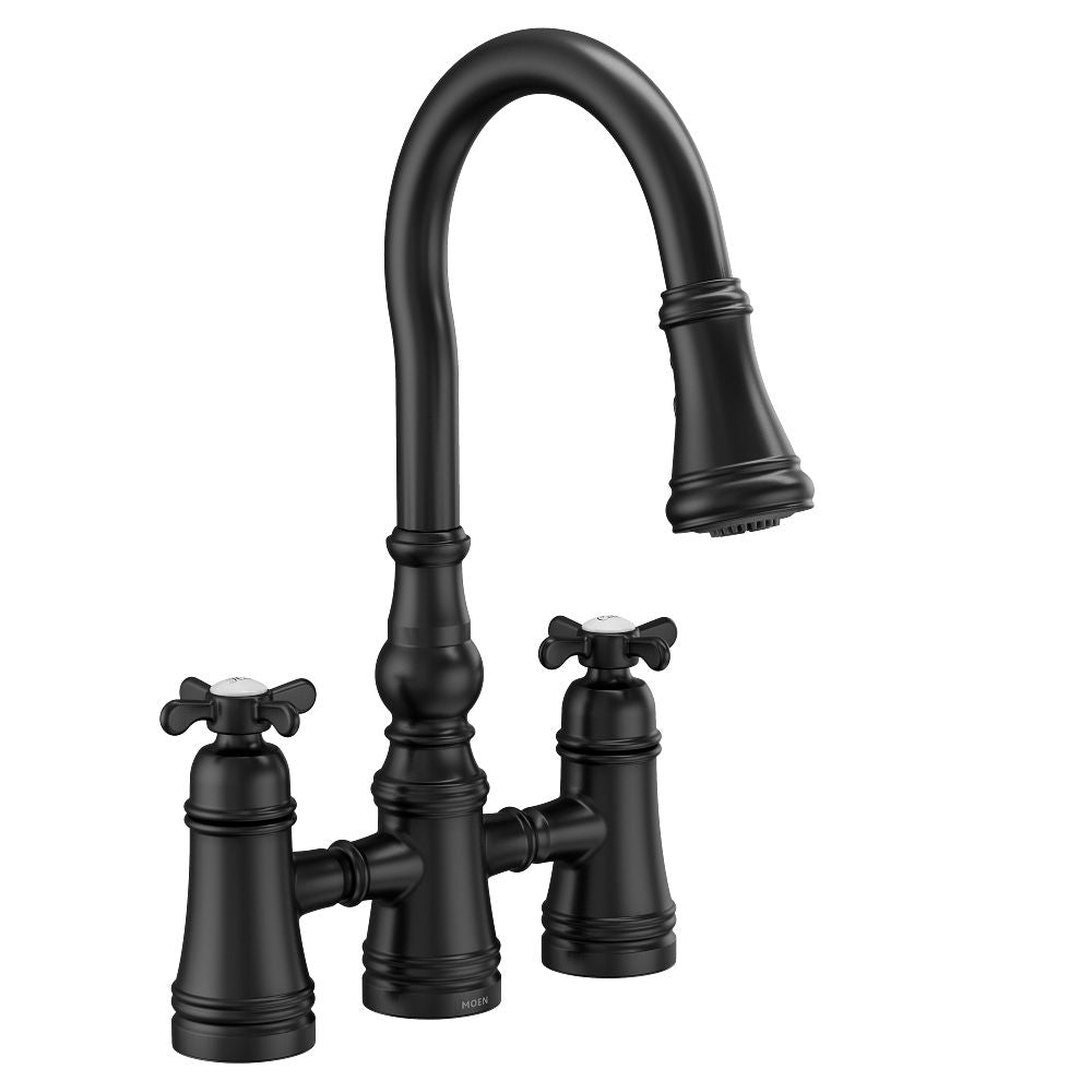 Weymouth Two-Handle High Arc Pulldown Kitchen Faucet