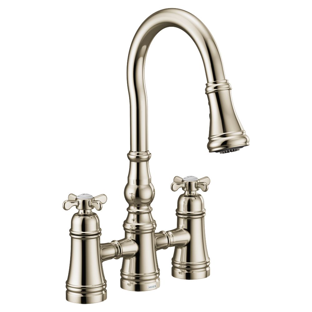 Weymouth Two-Handle High Arc Pulldown Kitchen Faucet