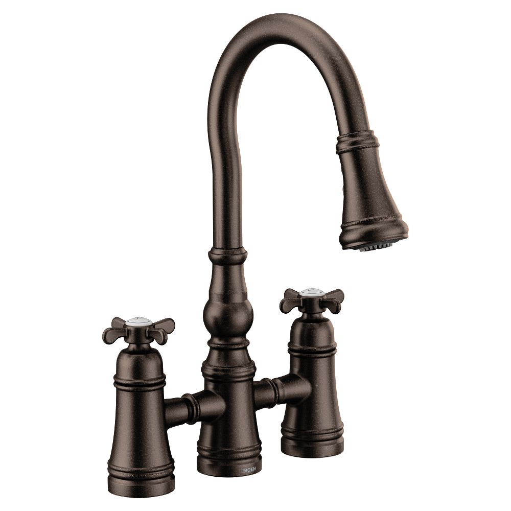 Weymouth Two-Handle High Arc Pulldown Kitchen Faucet