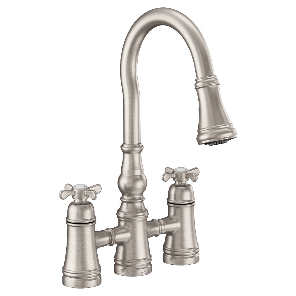 Weymouth Two-Handle High Arc Pulldown Kitchen Faucet