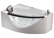 EAGO AM198ETL-R 5′ Acrylic Whirlpool Corner Bathtub with Glass Front