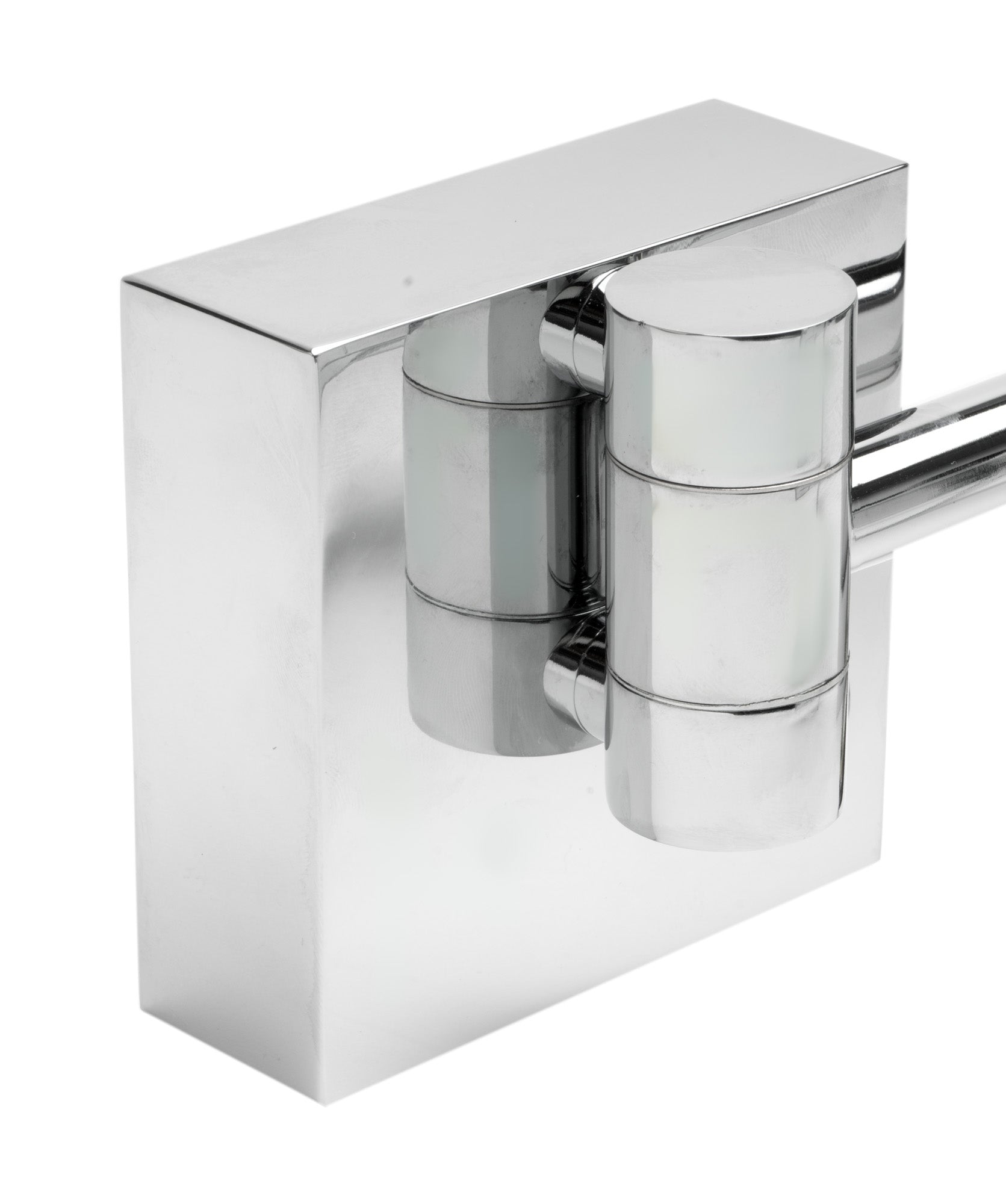 ALFI brand ABM8WLED Wall Mount Square 8" 5x Magnifying Cosmetic Mirror with Light