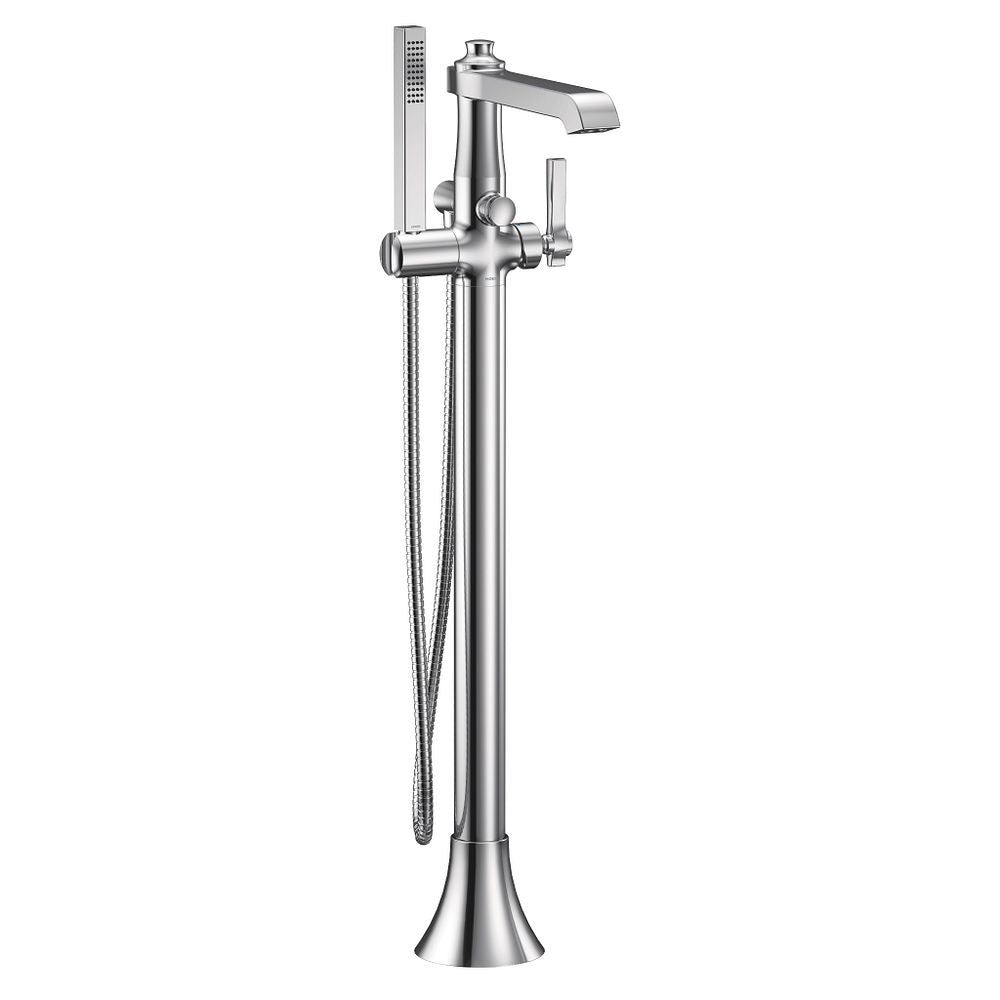 Flara one-handle tub filler includes hand shower