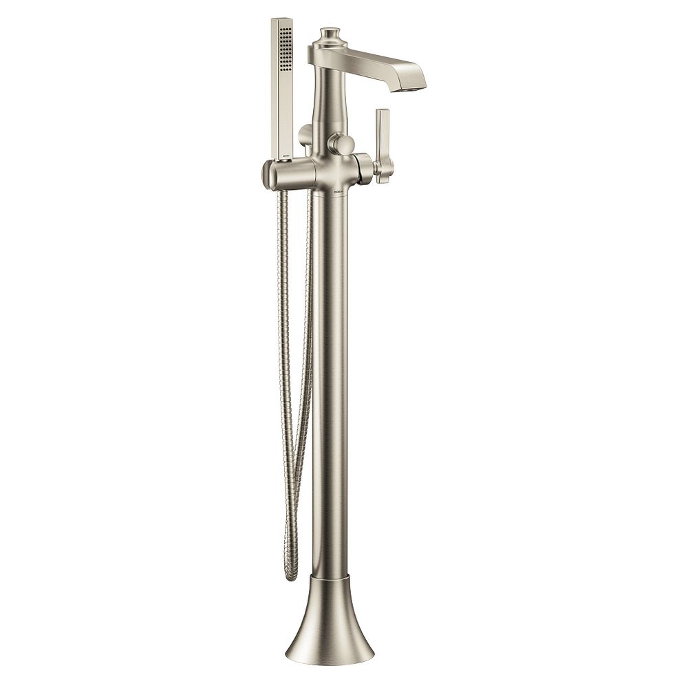 Flara one-handle tub filler includes hand shower