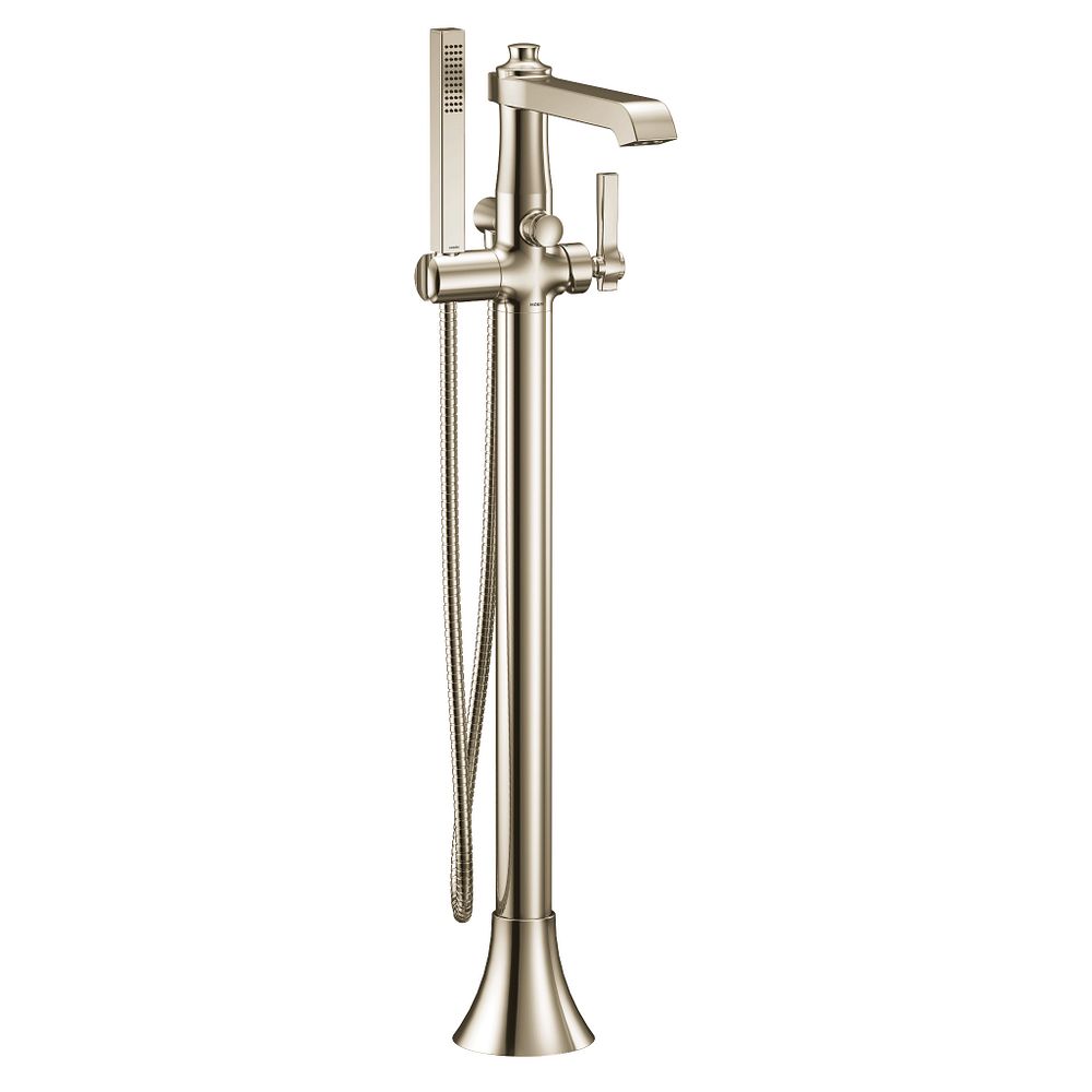 Flara one-handle tub filler includes hand shower