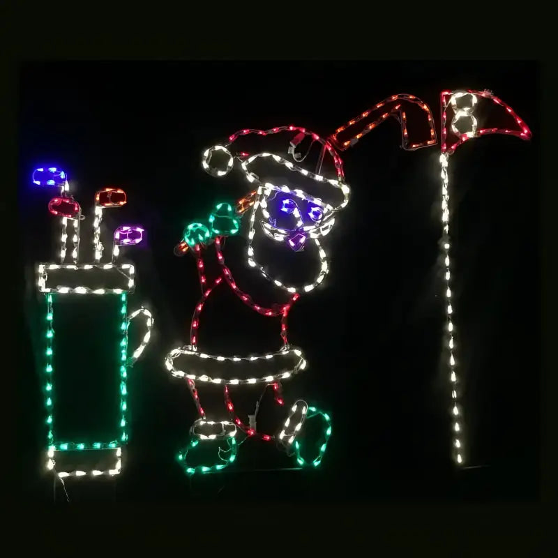 Santa 3 Pc Golfing Set with Bag, Flag