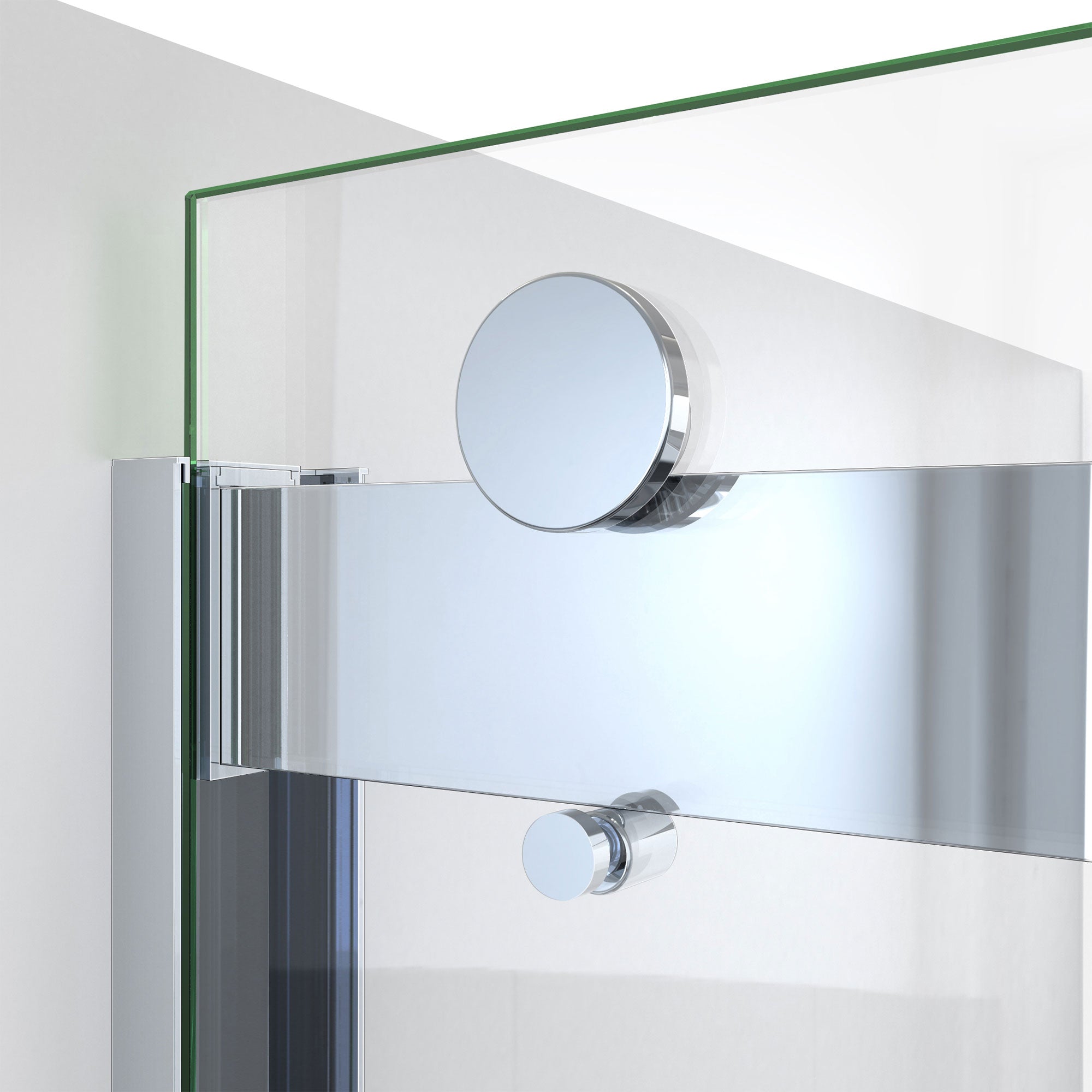 DreamLine Sapphire-V 50 - 54 inch W x 76 inch H Semi-Frameless Bypass Shower Door