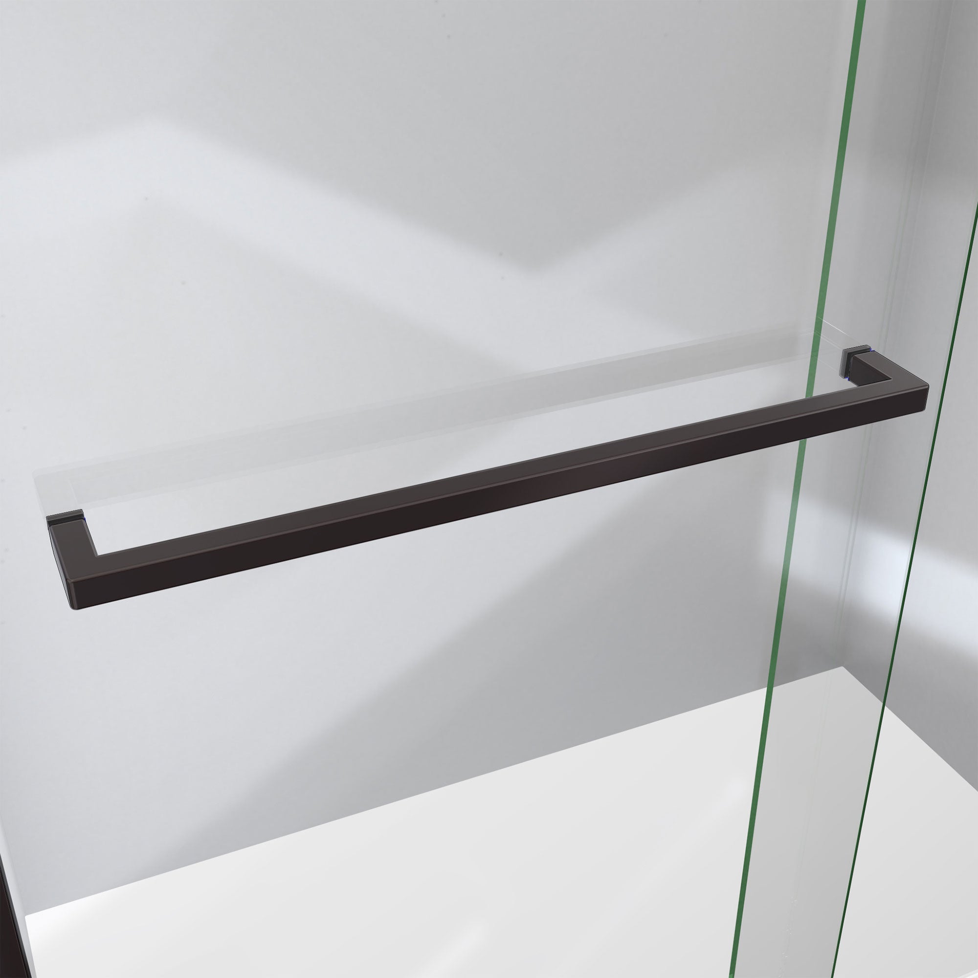 DreamLine Sapphire-V 56 - 60 inch W x 62 inch H Semi-Frameless Bypass Tub Door