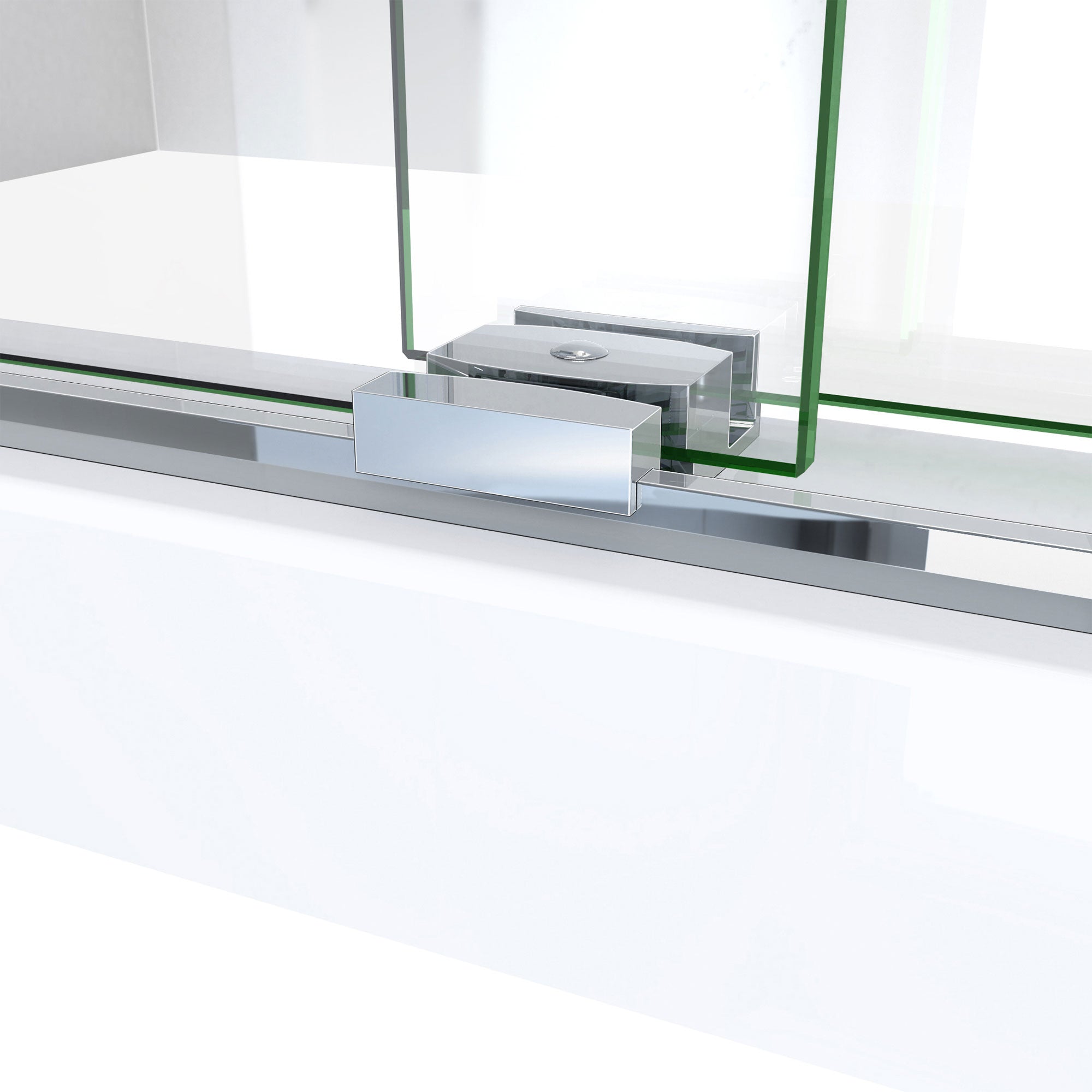 DreamLine Sapphire-V 50 - 54 inch W x 76 inch H Semi-Frameless Bypass Shower Door
