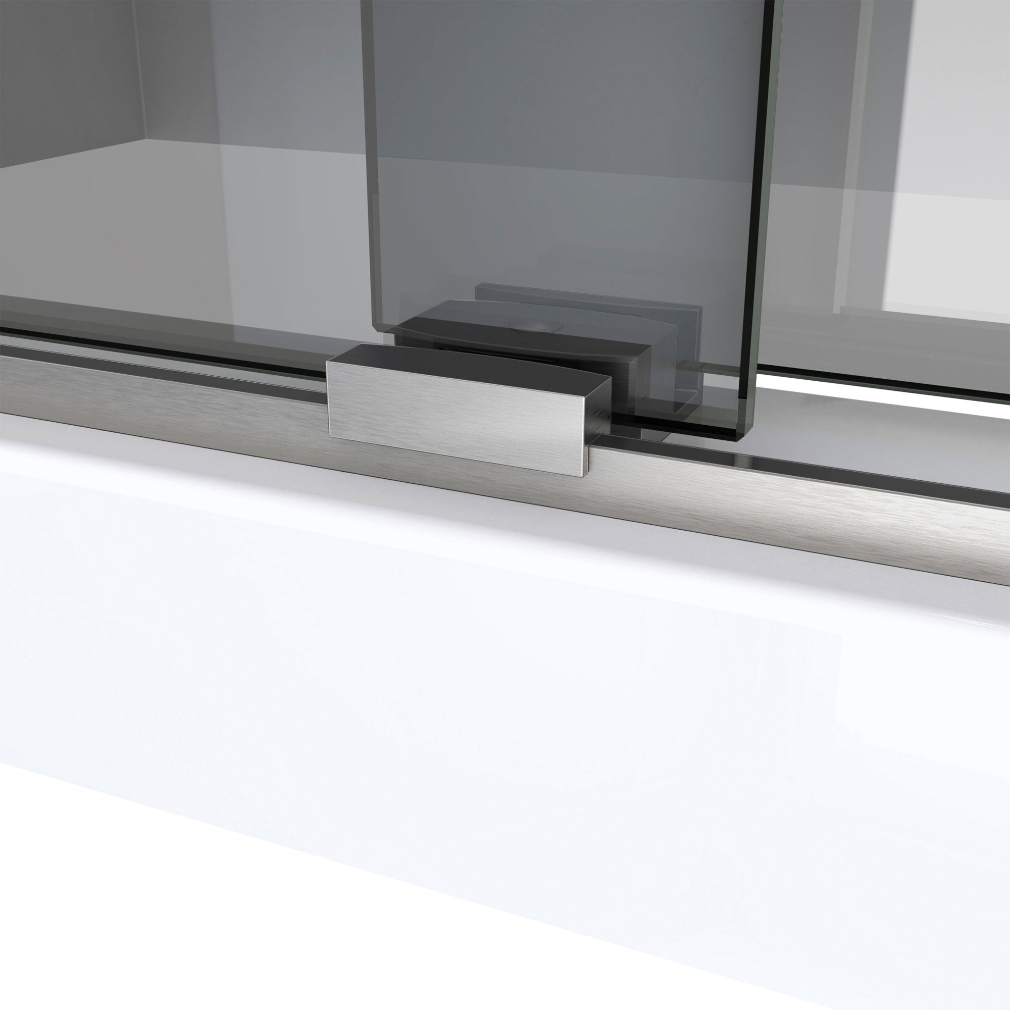 DreamLine Sapphire-V 56 - 60 inch W x 62 inch H Semi-Frameless Bypass Tub Door