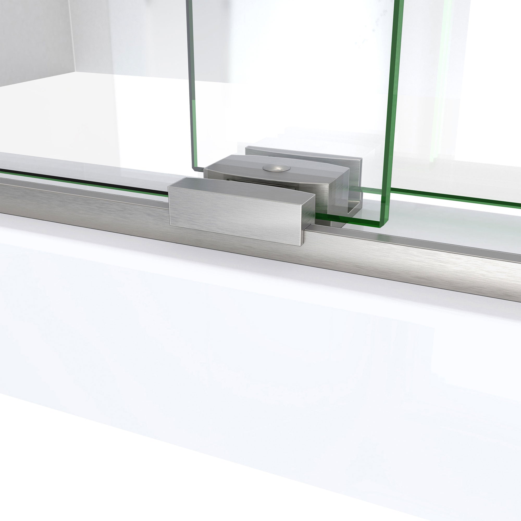 DreamLine Sapphire-V 50 - 54 inch W x 76 inch H Semi-Frameless Bypass Shower Door
