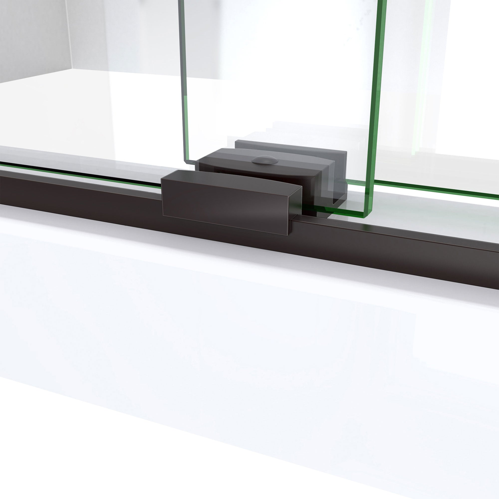 DreamLine Sapphire-V 56 - 60 inch W x 62 inch H Semi-Frameless Bypass Tub Door