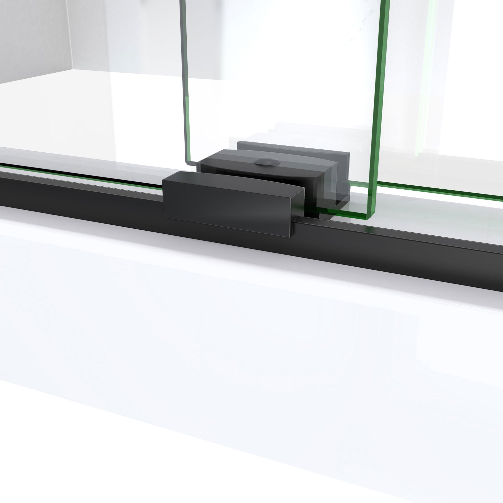 DreamLine Sapphire-V 44 - 48 inch W x 76 inch H Semi-Frameless Bypass Shower Door