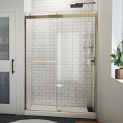 DreamLine Sapphire-V 50 - 54 inch W x 76 inch H Semi-Frameless Bypass Shower Door