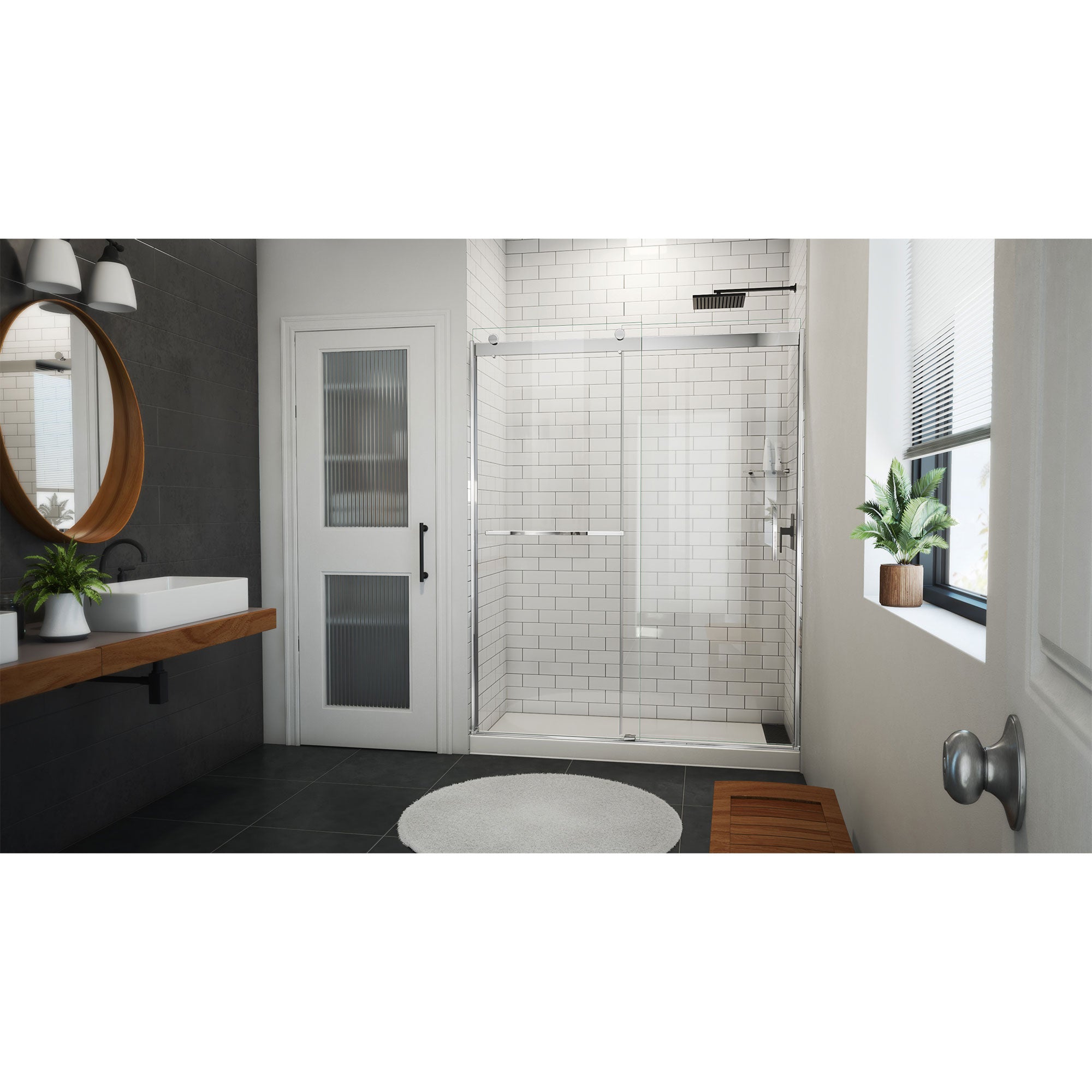 DreamLine Sapphire-V 56-60" W Bypass Sliding Tub Door
