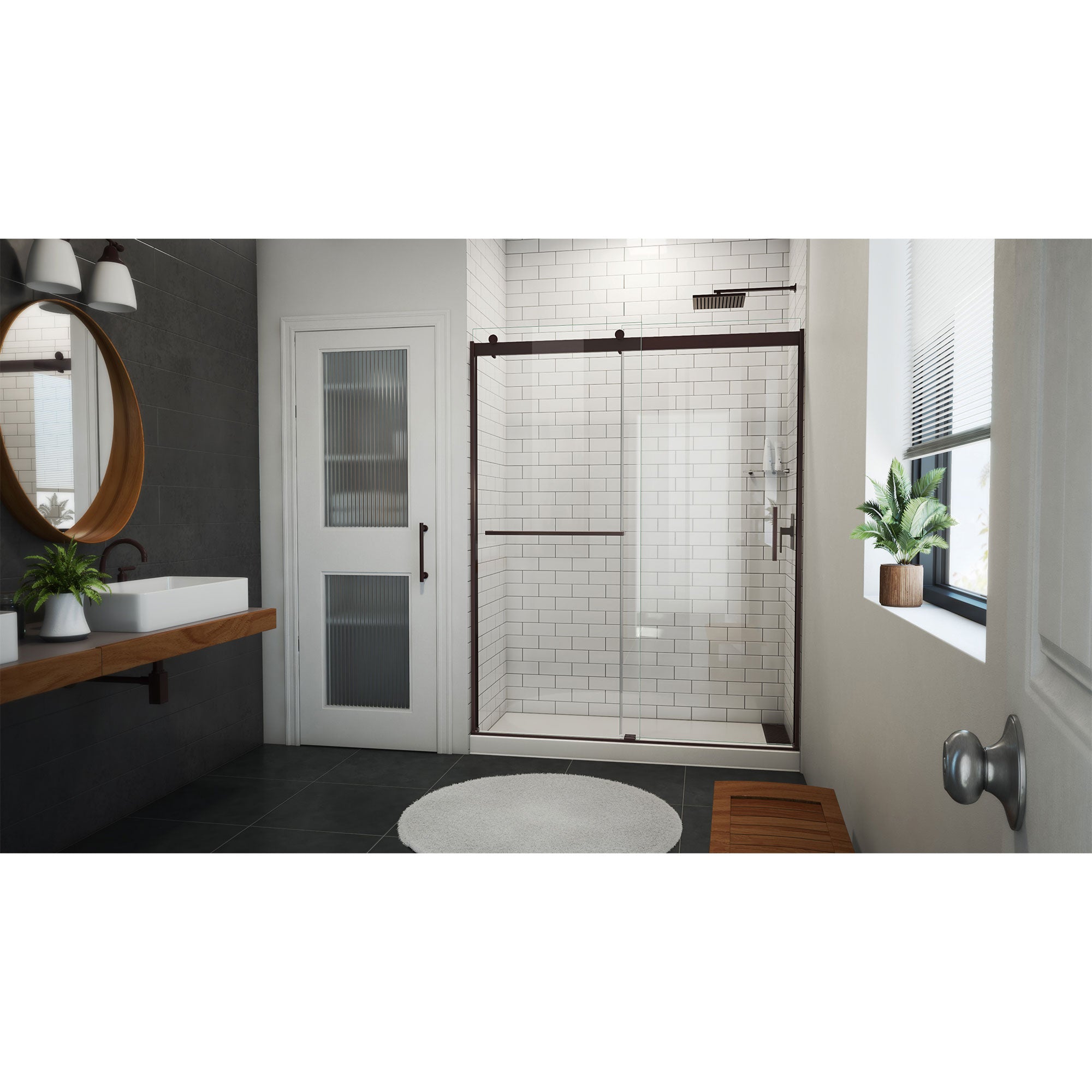 DreamLine Sapphire-V 56-60" W Bypass Sliding Tub Door