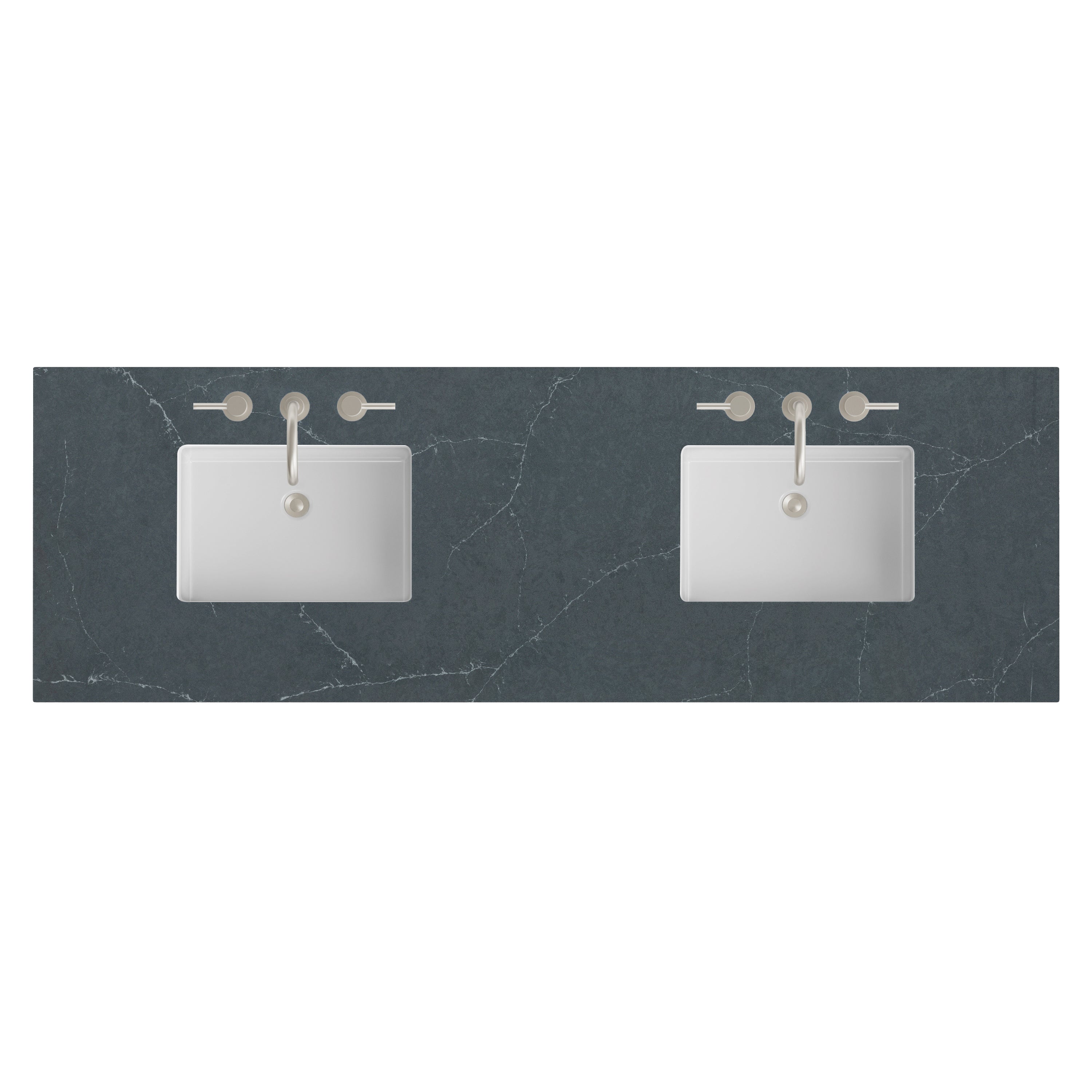 James Martin 72" Double Top with Sink, 3cm