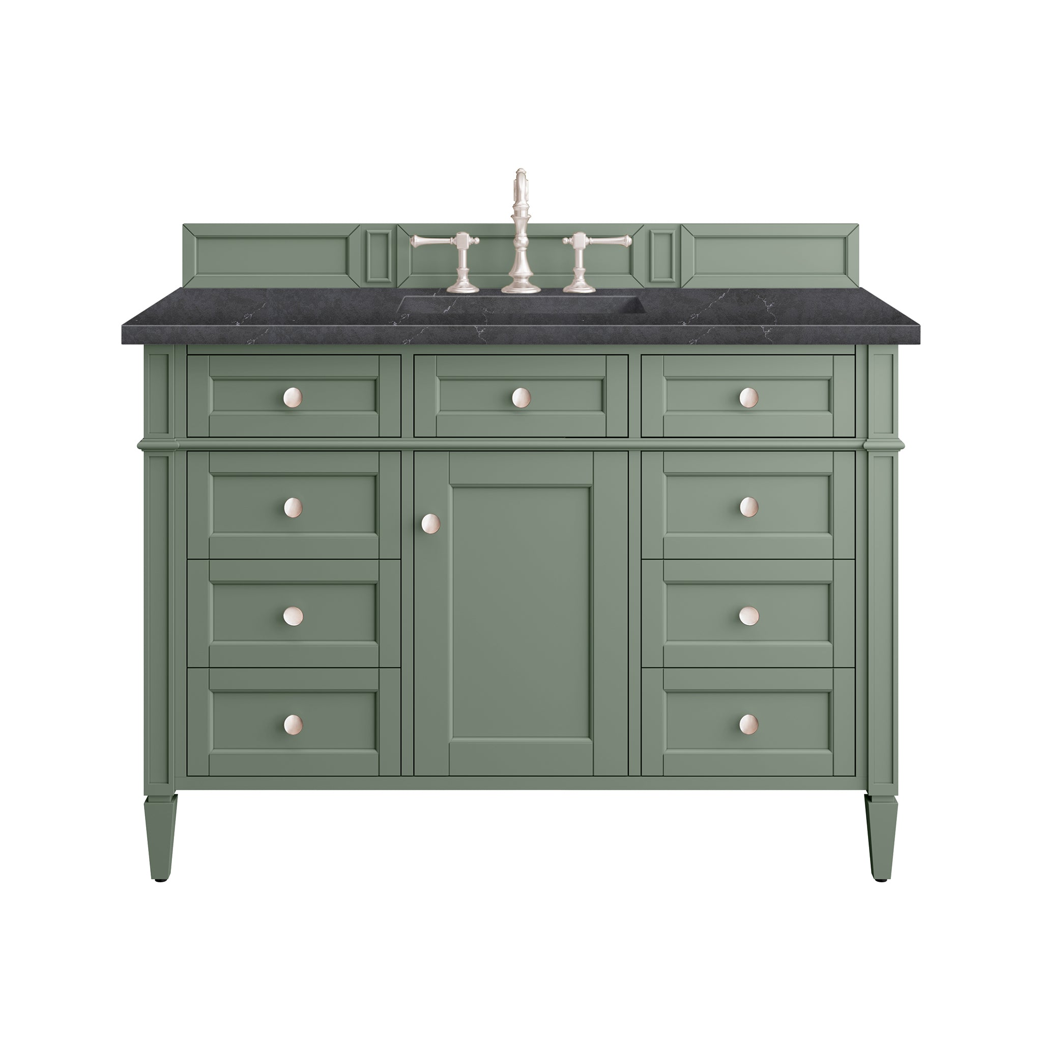 James Martin Brittany 48" Single Vanity in Smokey Celadon with 3cm Countertop