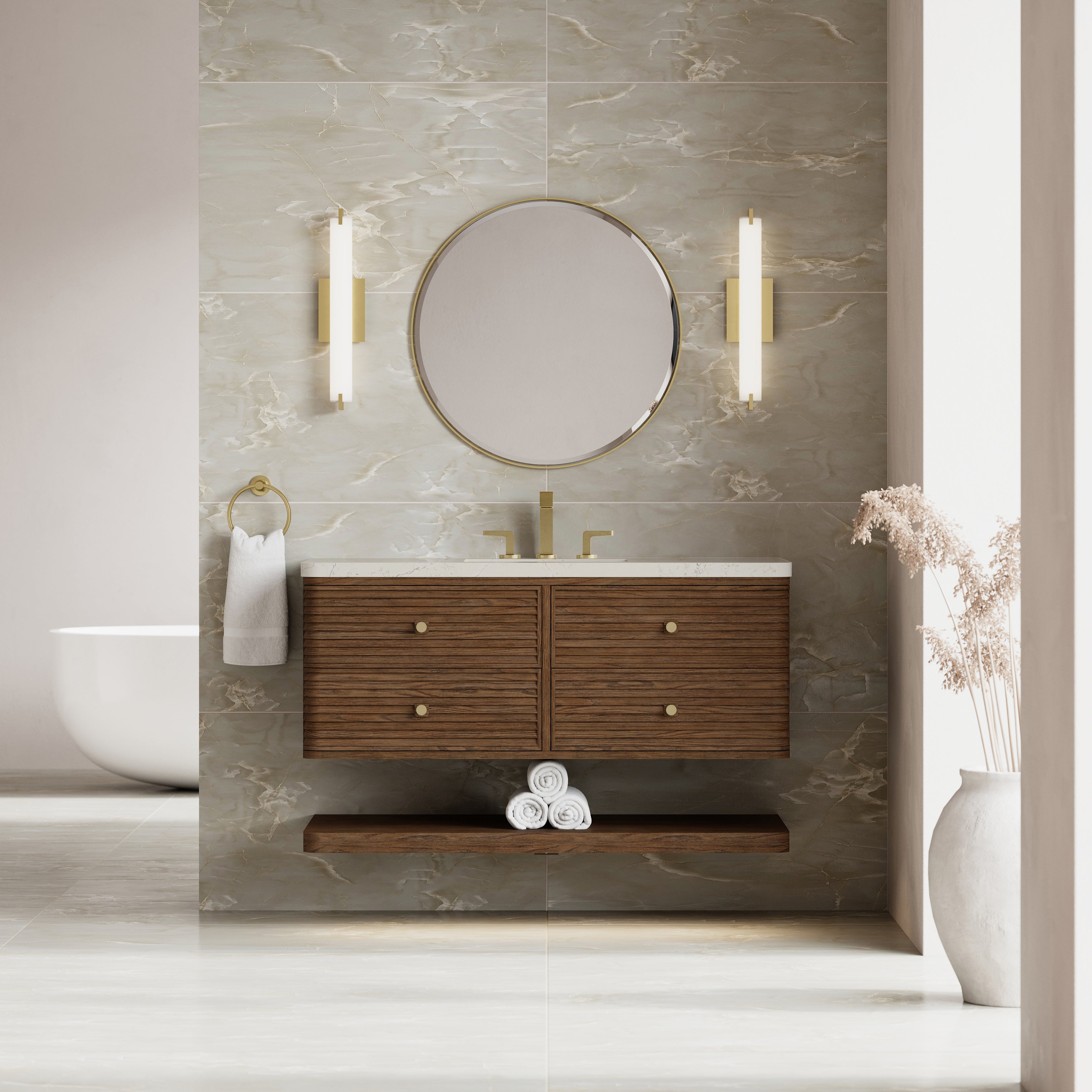James Martin Allamari 48" Single Vanity in Sable with 3cm Countertop