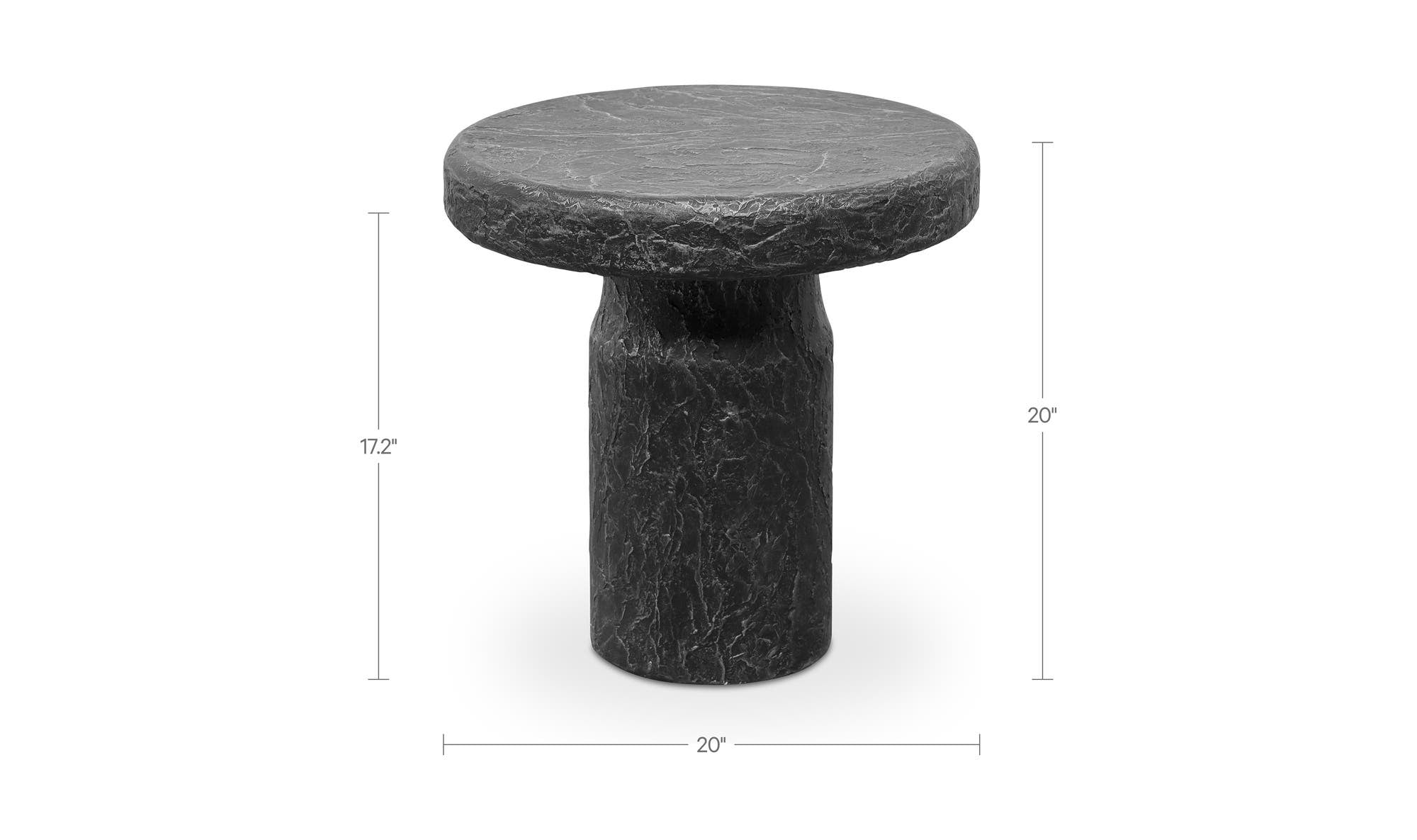 Moes Nia Outdoor Side Table Charcoal SC-1008