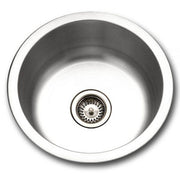 Houzer Hospitality 18" Stainless Steel Drop-in Topmount Round Bar and Prep Sink with Strainer