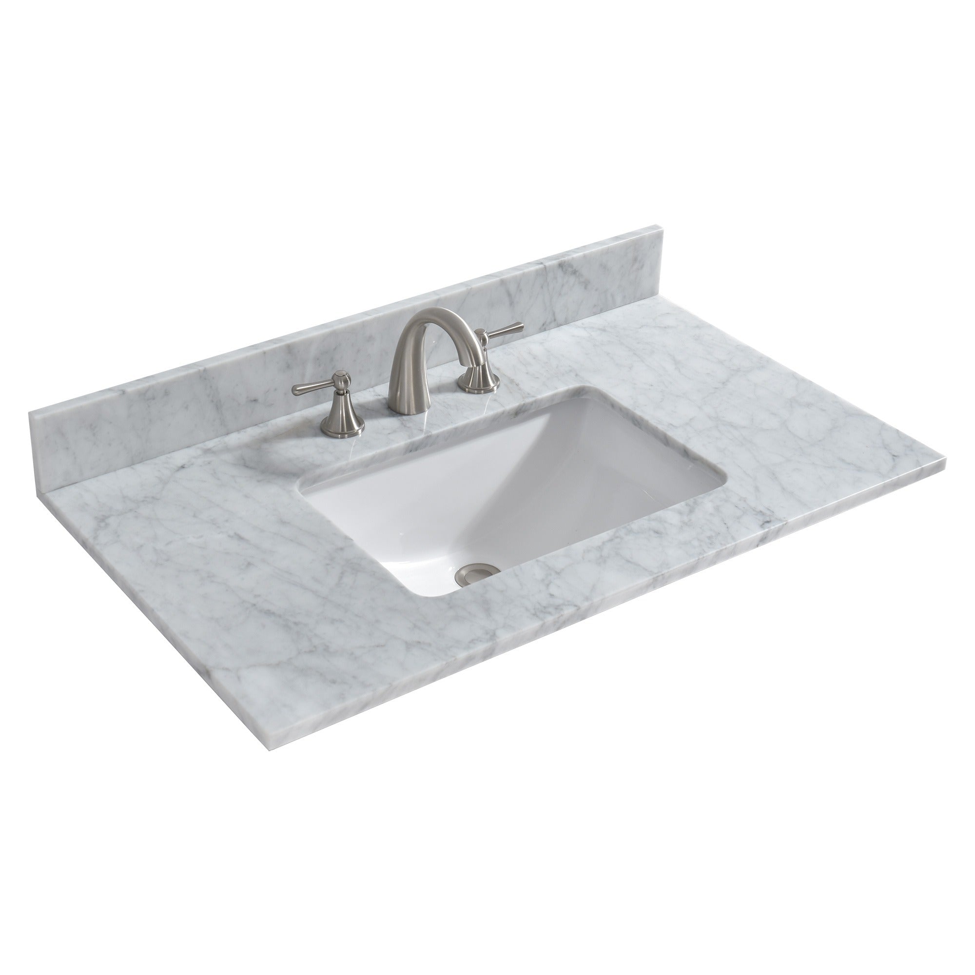 WOODBRIDGE 37" x22" Vanity Top with Single Under Mount Rectangle Bowl, CAVT3722-8