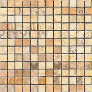 Scabos Travertine Tumbled Mosaic 1"X1?
