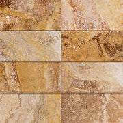 Scabos Travertine Tumbled Tile 3"X6" Subway