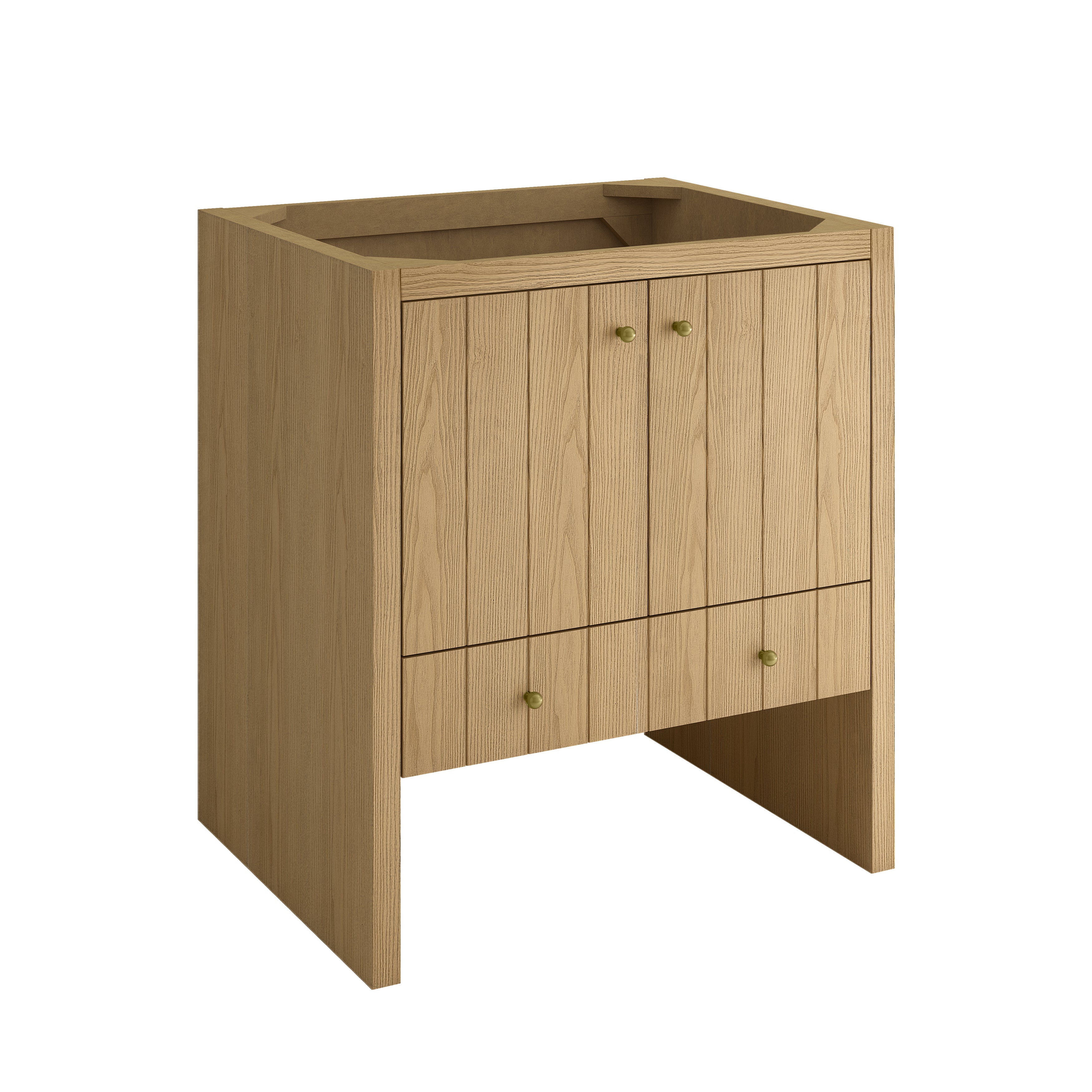 James Martin Hudson 30" Single Vanity in Light Natural Oak with 3cm Countertop