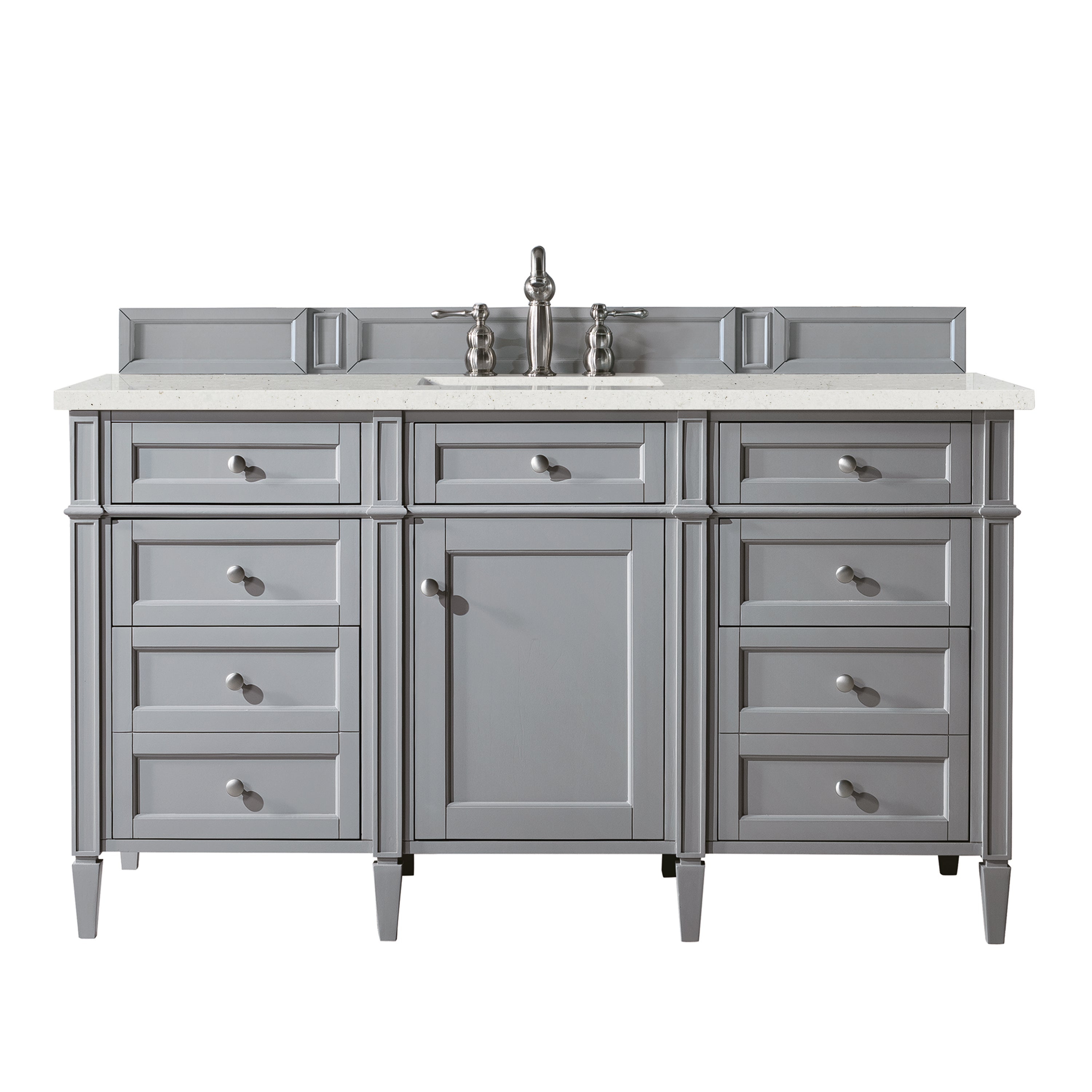 James Martin Brittany 60" Single Vanity in Urban Gray with 3cm Countertop