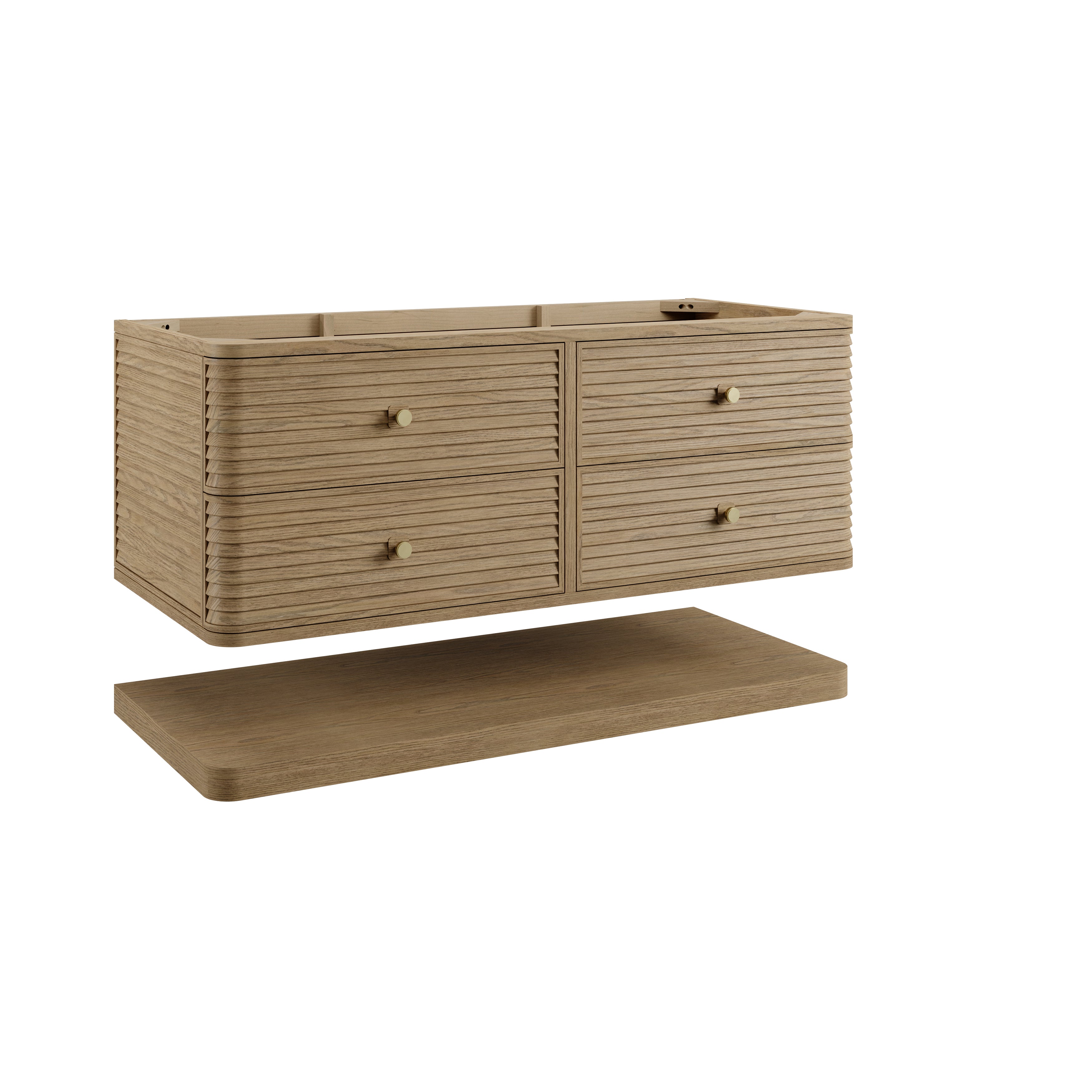James Martin Allamari 48" Single Vanity in Dune Mist with 3cm Countertop