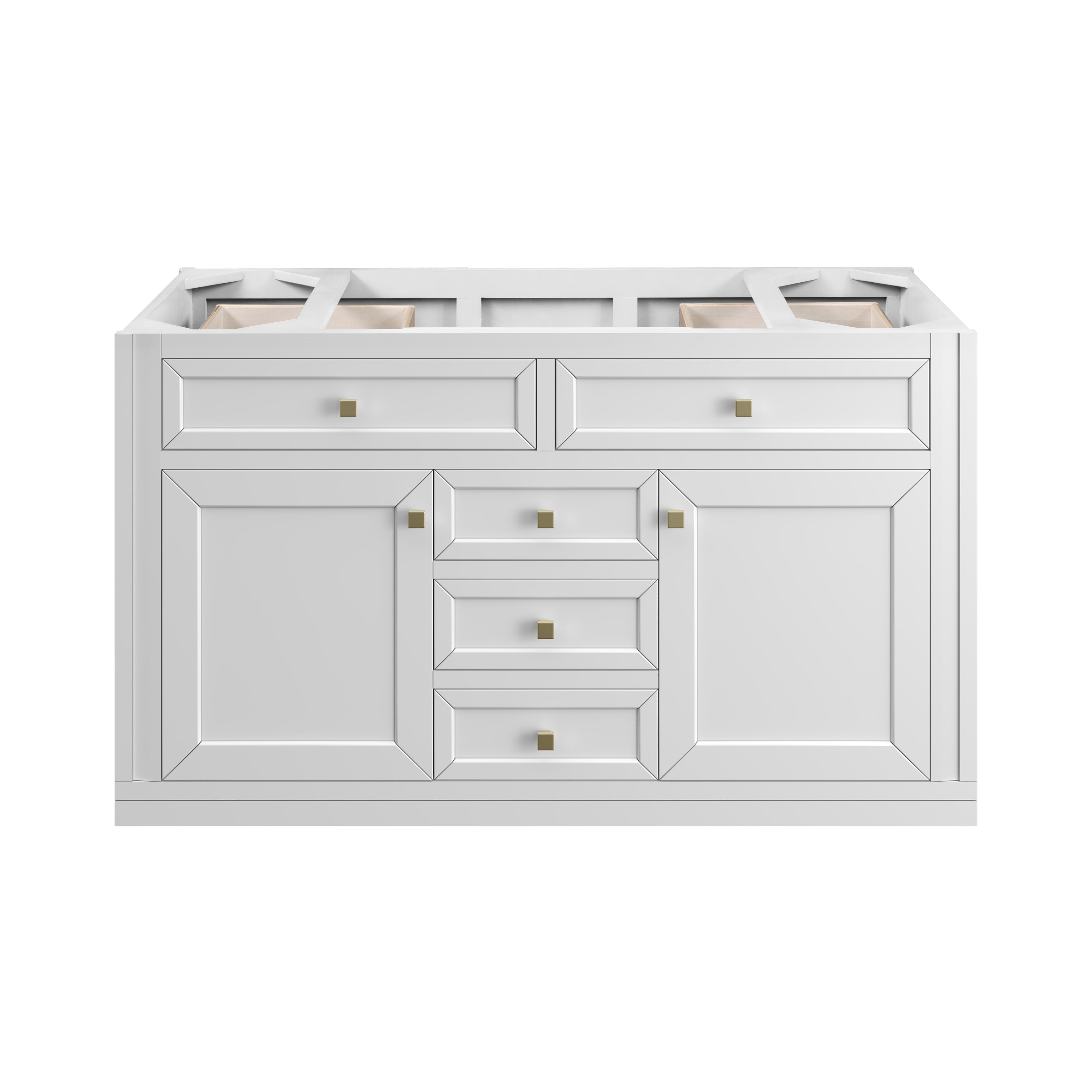 James Martin Chicago 48" Single Vanity in Glossy White with 3cm Countertop