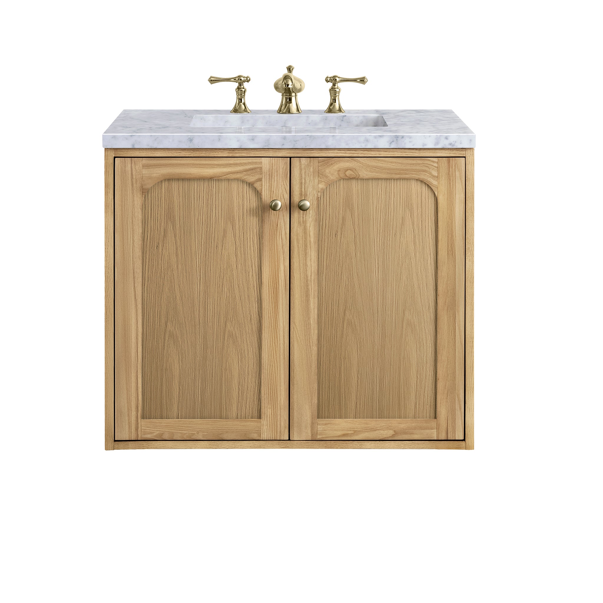 James Martin Laurent 30" Single Vanity in Light Natural Oak with 3cm Countertop
