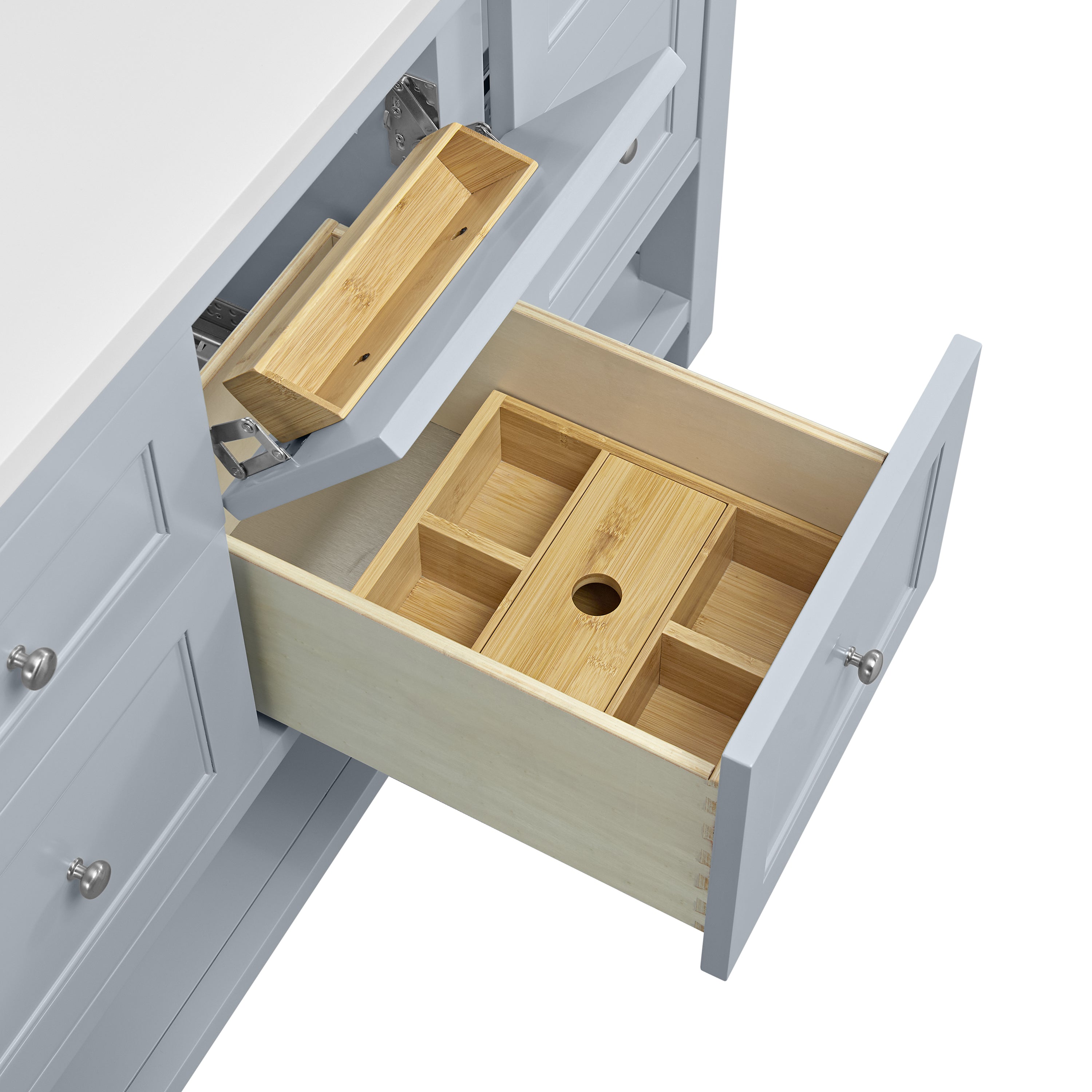 James Martin Breckenridge 60" Double Vanity in Serenity Blue with 3cm Countertop
