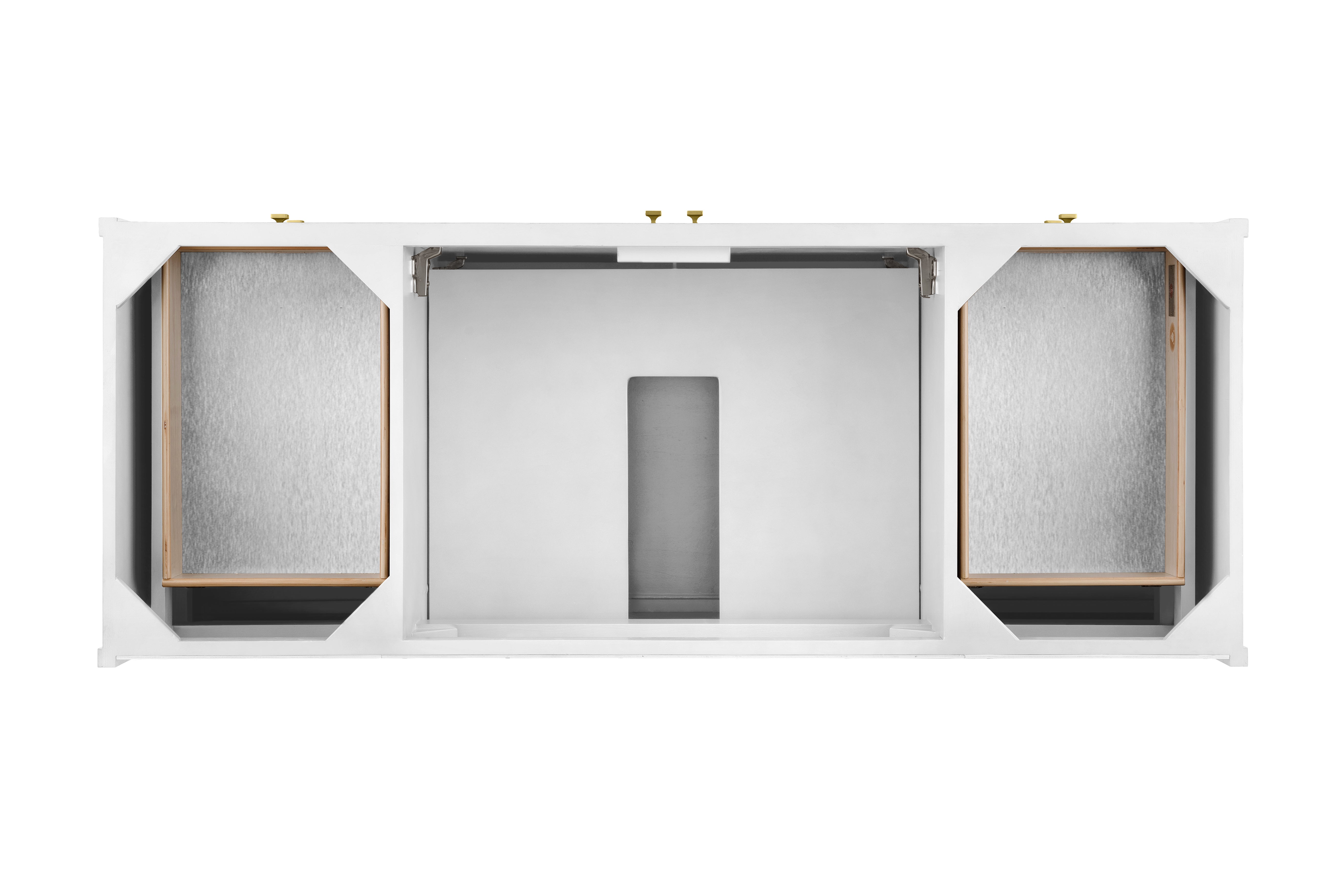 James Martin Chicago 60" Single Vanity in Glossy White with 3cm Countertop