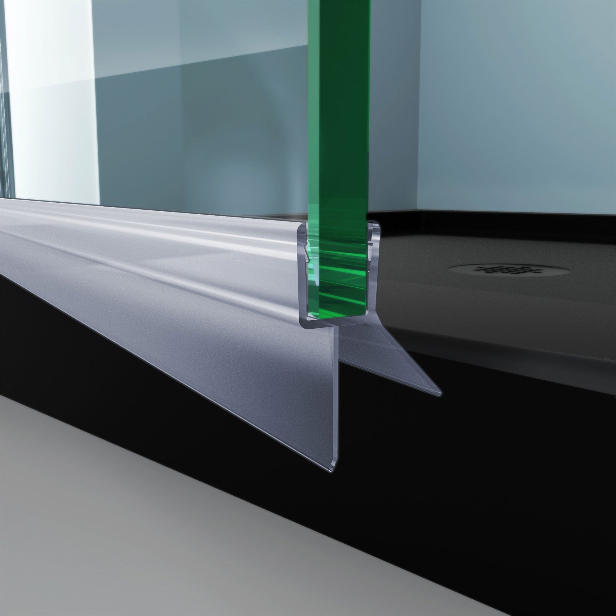 DreamLine H009A1-10, Clear Bottom Sweep Vinyl (pre-cut)