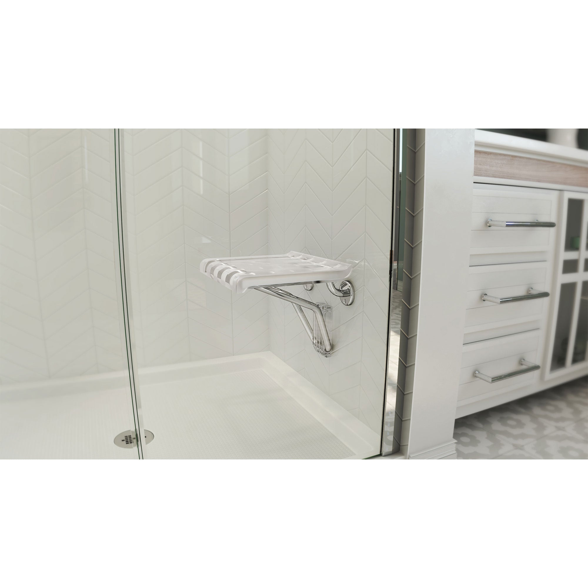 DreamLine Plastic 15" W Shower Seat