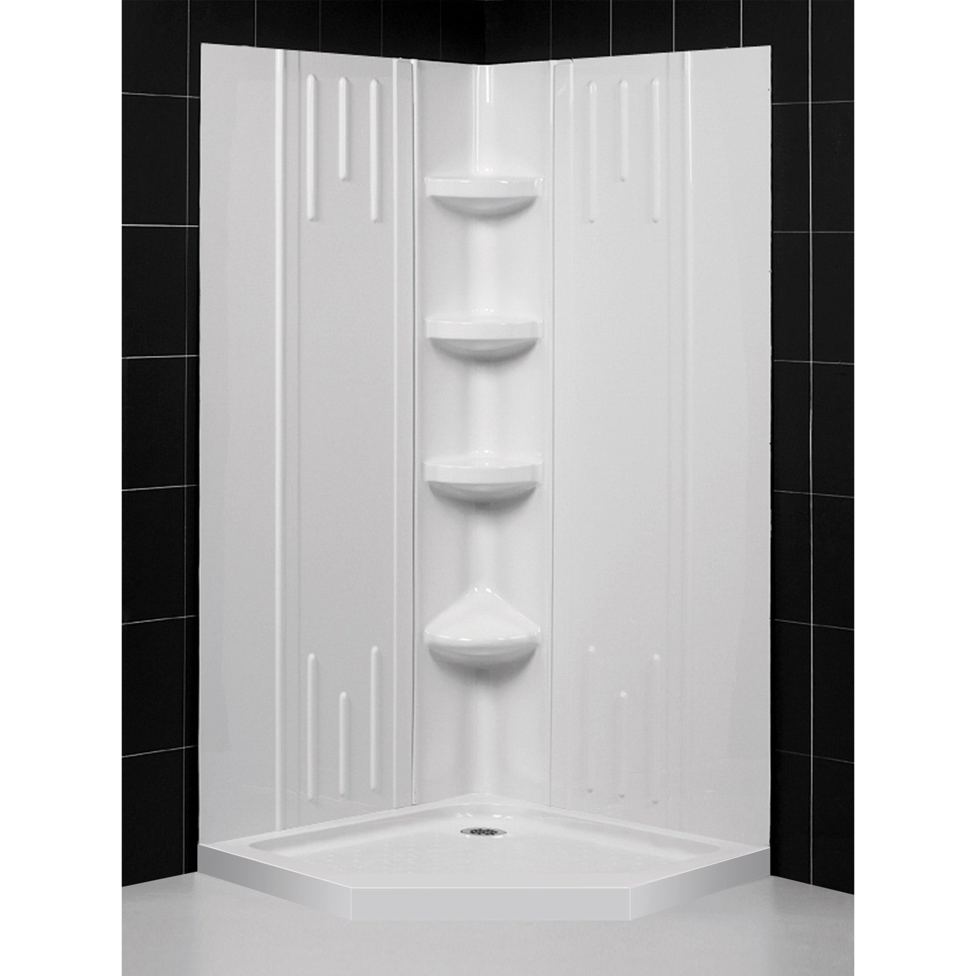 DreamLine QWALL-2 36" W Shower Base and Backwalls