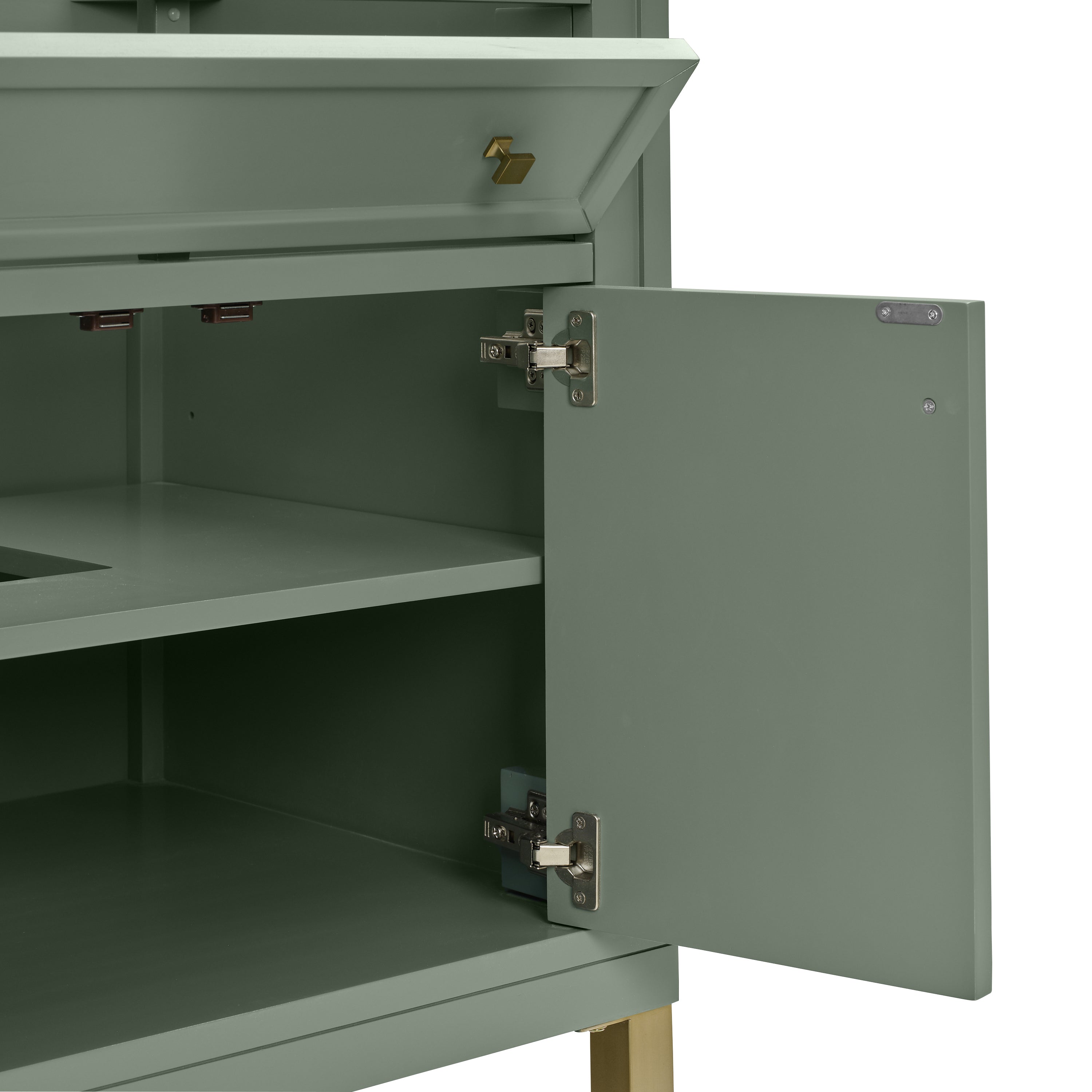 James Martin Chicago 30" Single Vanity in Smokey Celadon with 3cm Countertop