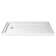 DreamLine SlimLine 42" D x 60" W Alcove Shower Base