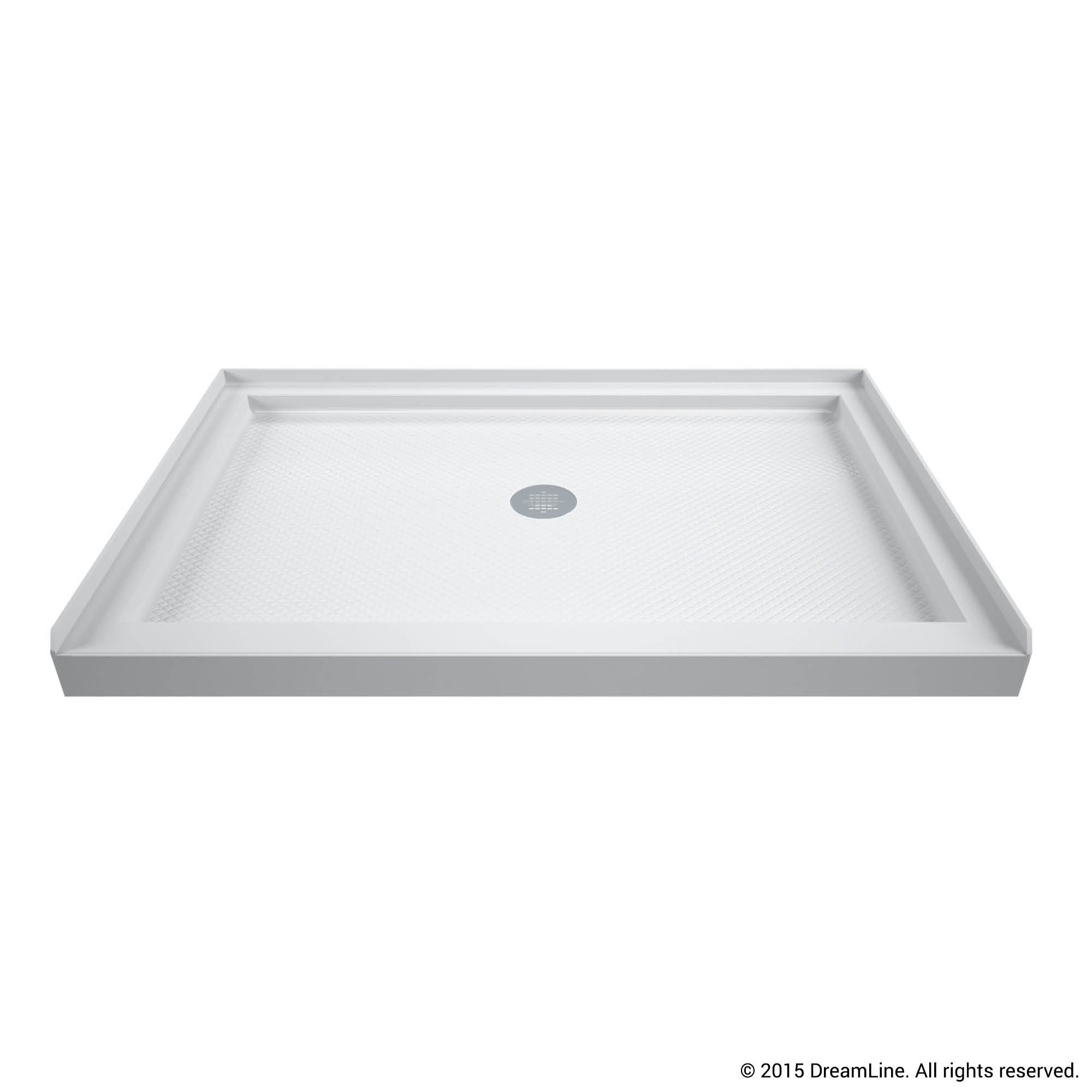 DreamLine SlimLine 34" D x 48" W Alcove Shower Base