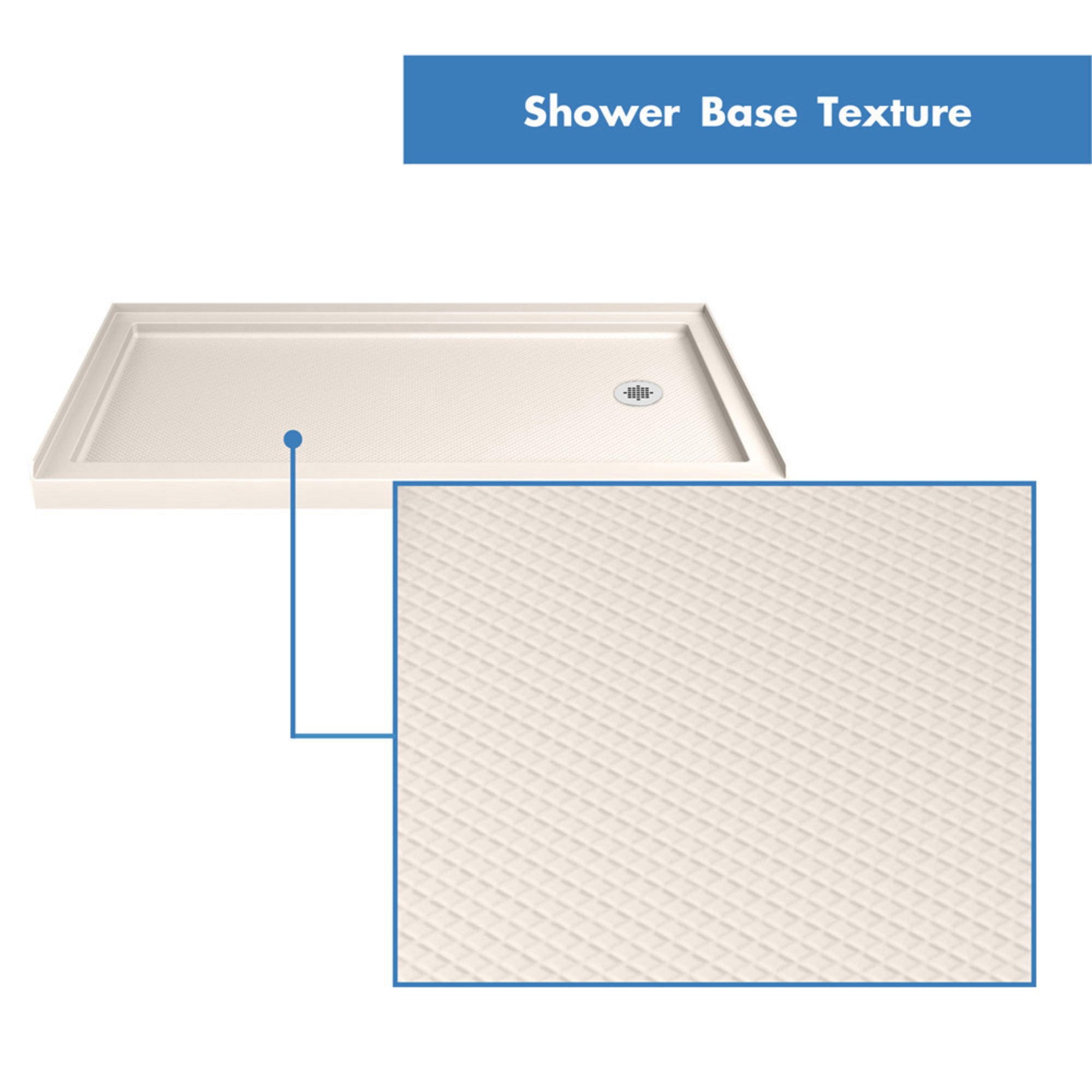 DreamLine Charisma 60" W Shower Door and Base