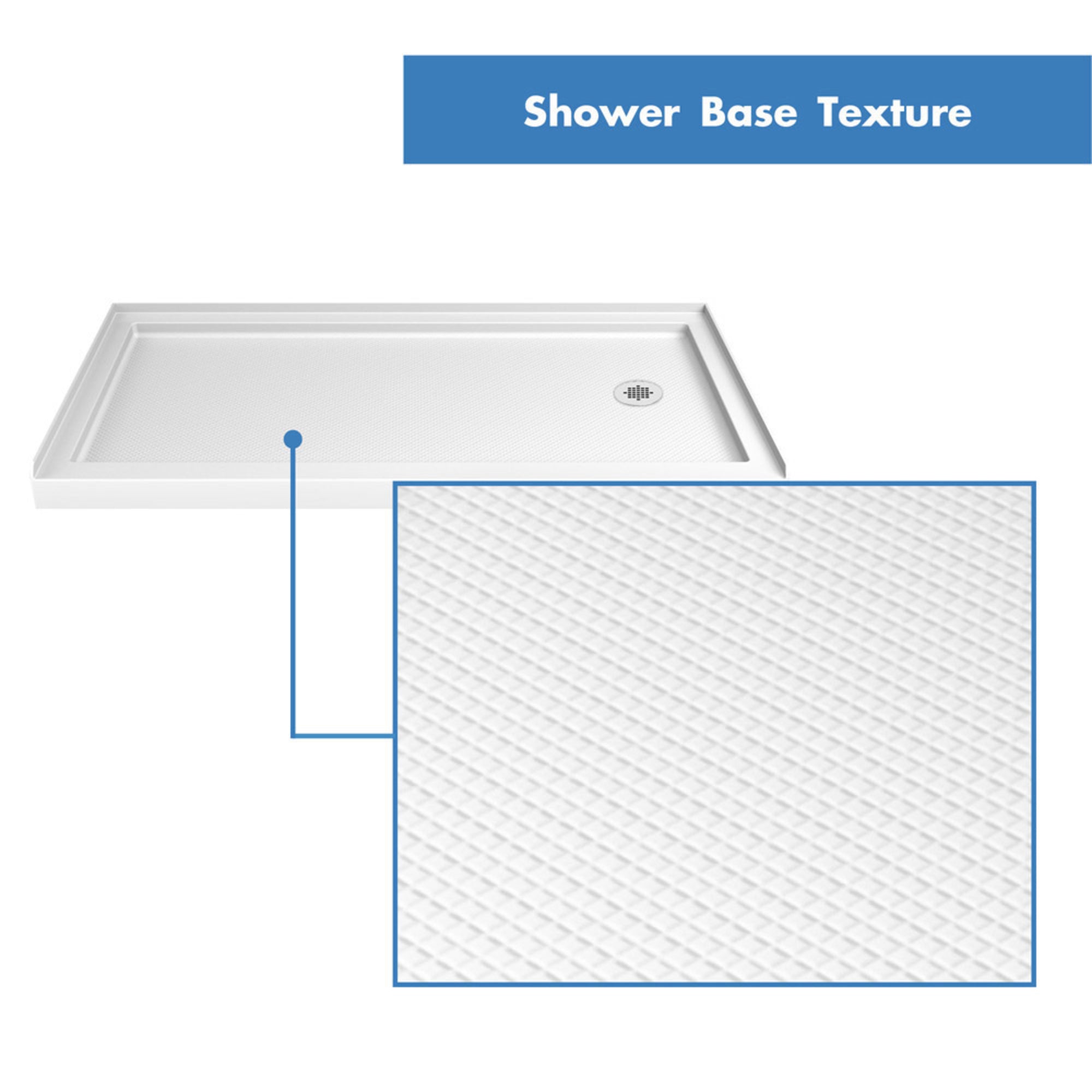 DreamLine Charisma 60" W Shower Door and Base