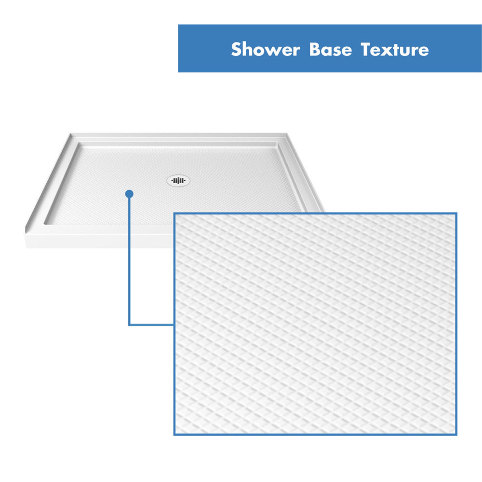 DreamLine QWALL-5 48" W Shower Base and Backwalls
