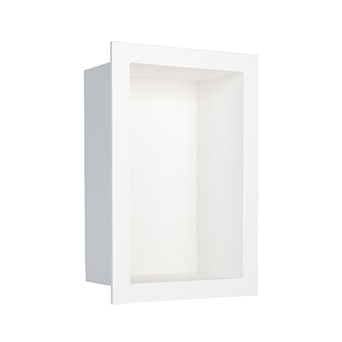 Single Shelf Recessed Niche in Designer White