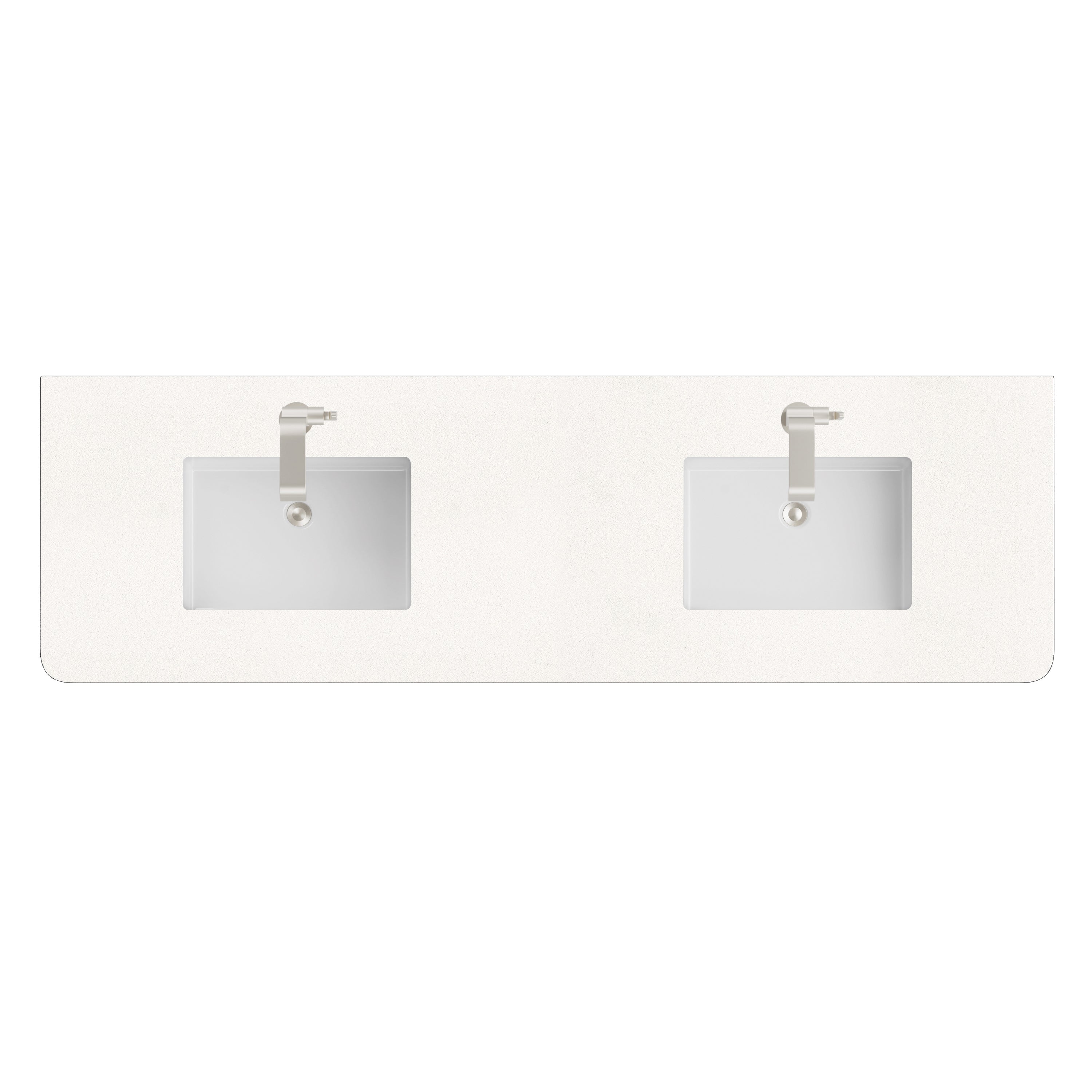 James Martin 72" Single Radius Cut Top with Sink, 3cm