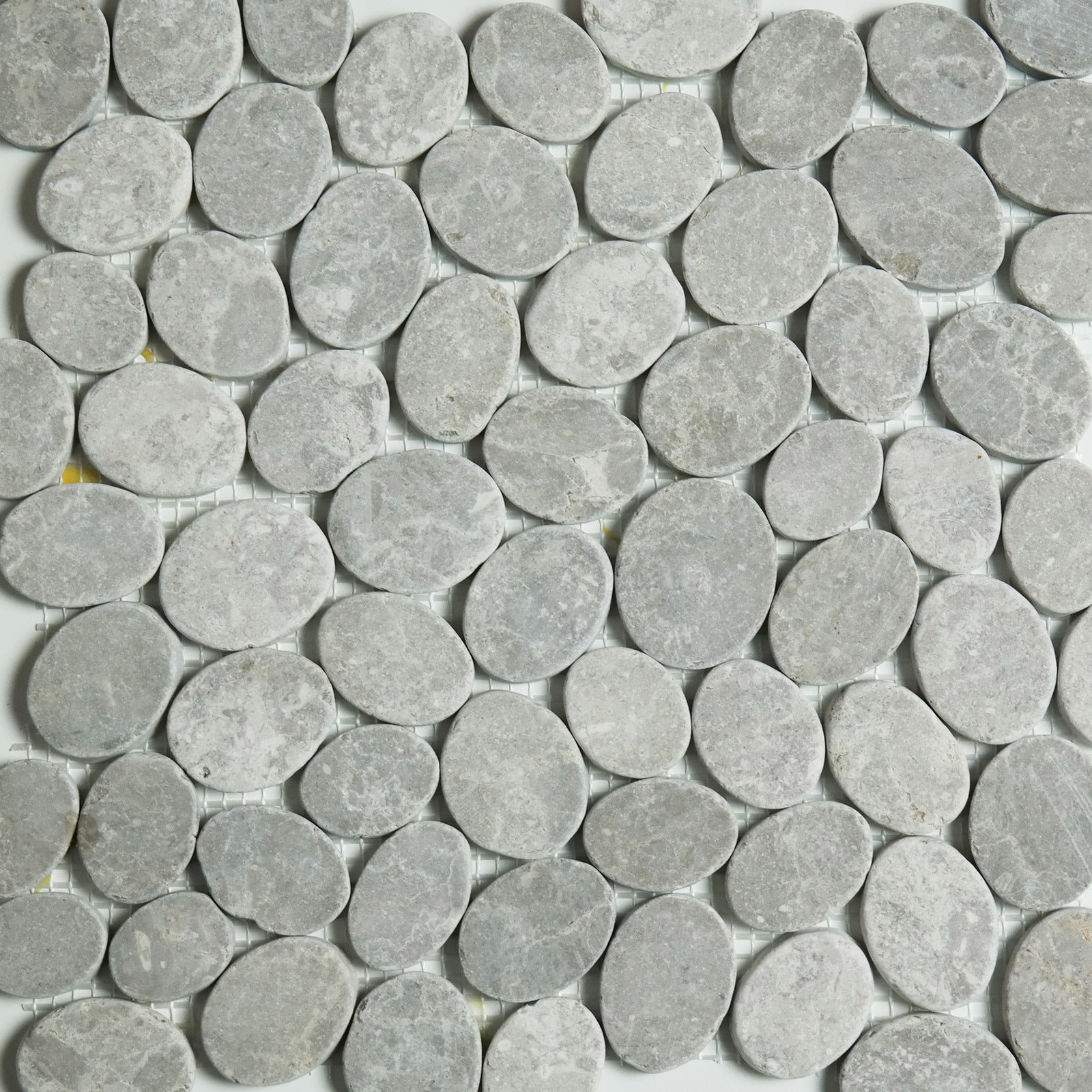 Sliced Pebble Mosaic Grey Stone Honed