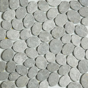 Sliced Pebble Mosaic Grey Stone Honed